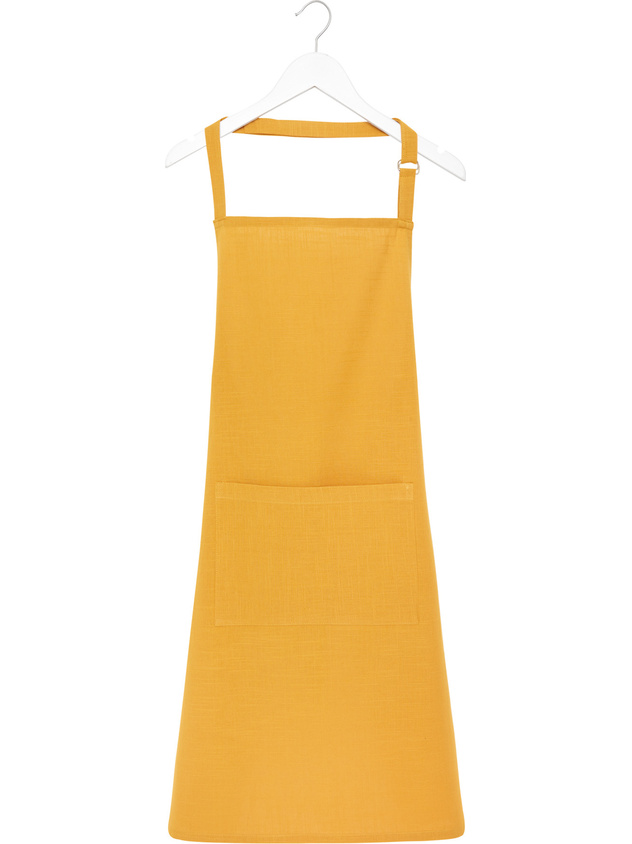 Solid colour apron in 100% iridescent cotton