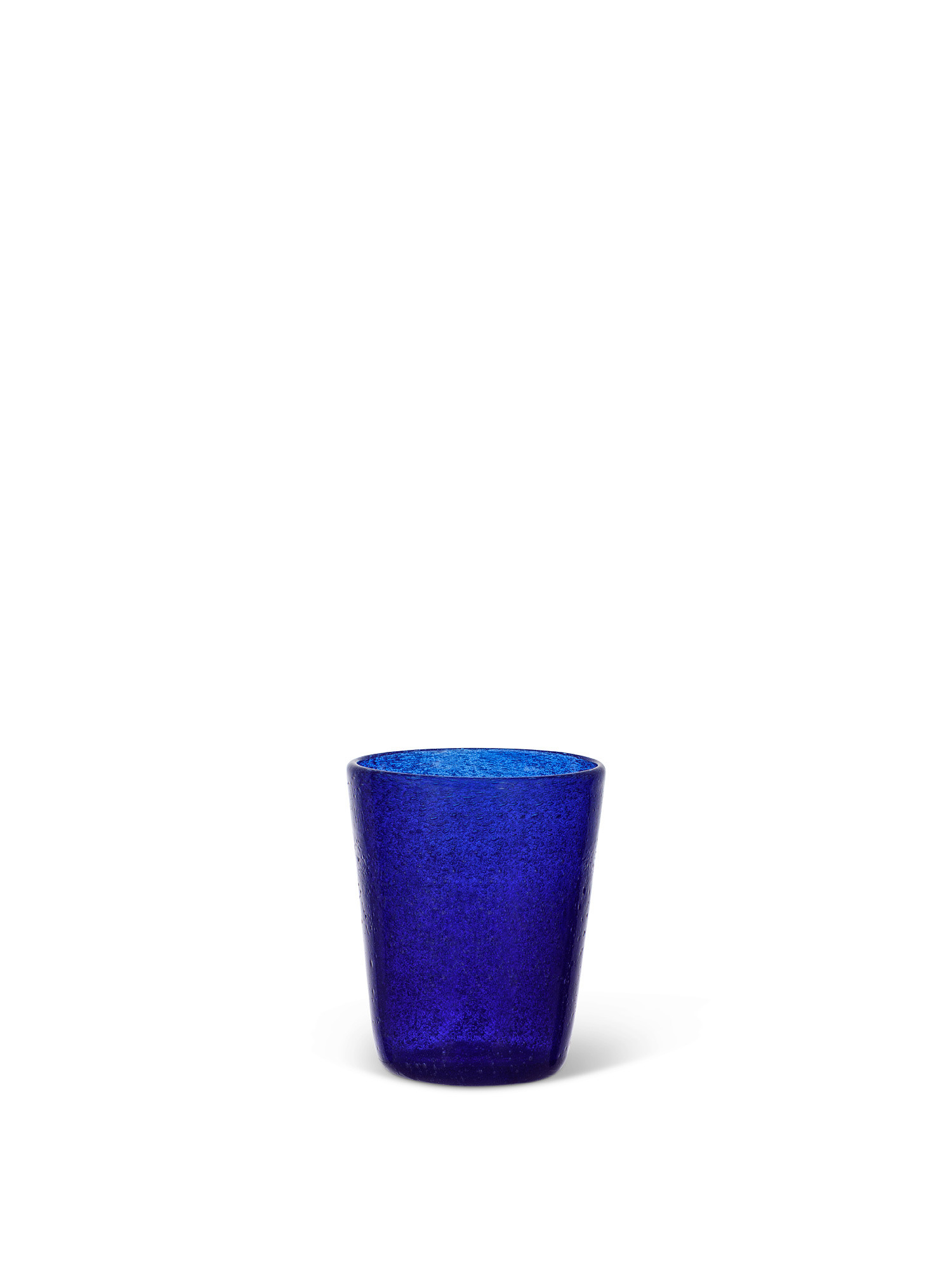 Bicchiere vetro colorato in pasta Matera, Blu, large image number 0