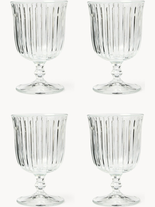 Set 4 calici in vetro Joy