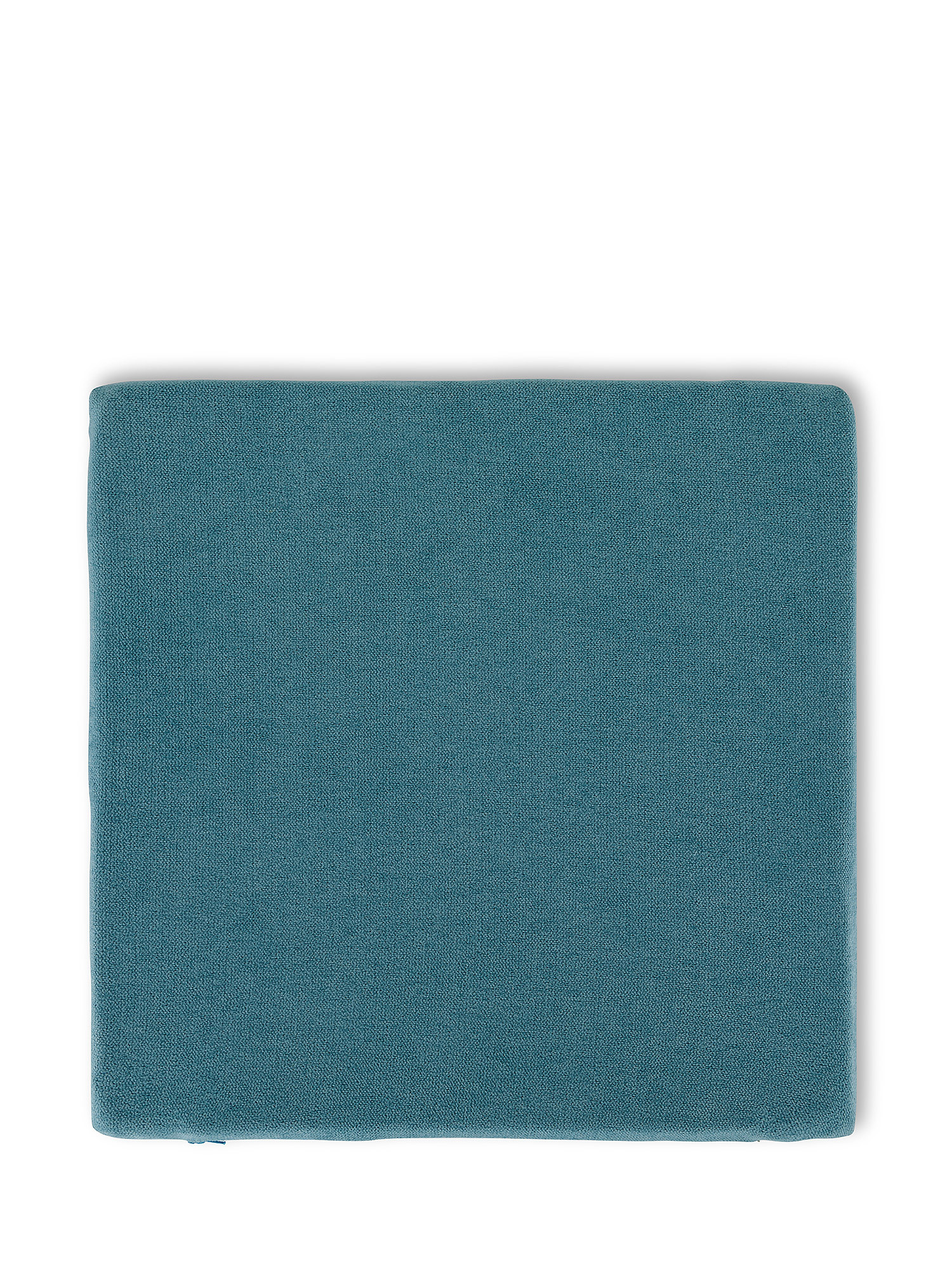 Cuscino da sedia in cotone tinta unita, Blu, large image number 0