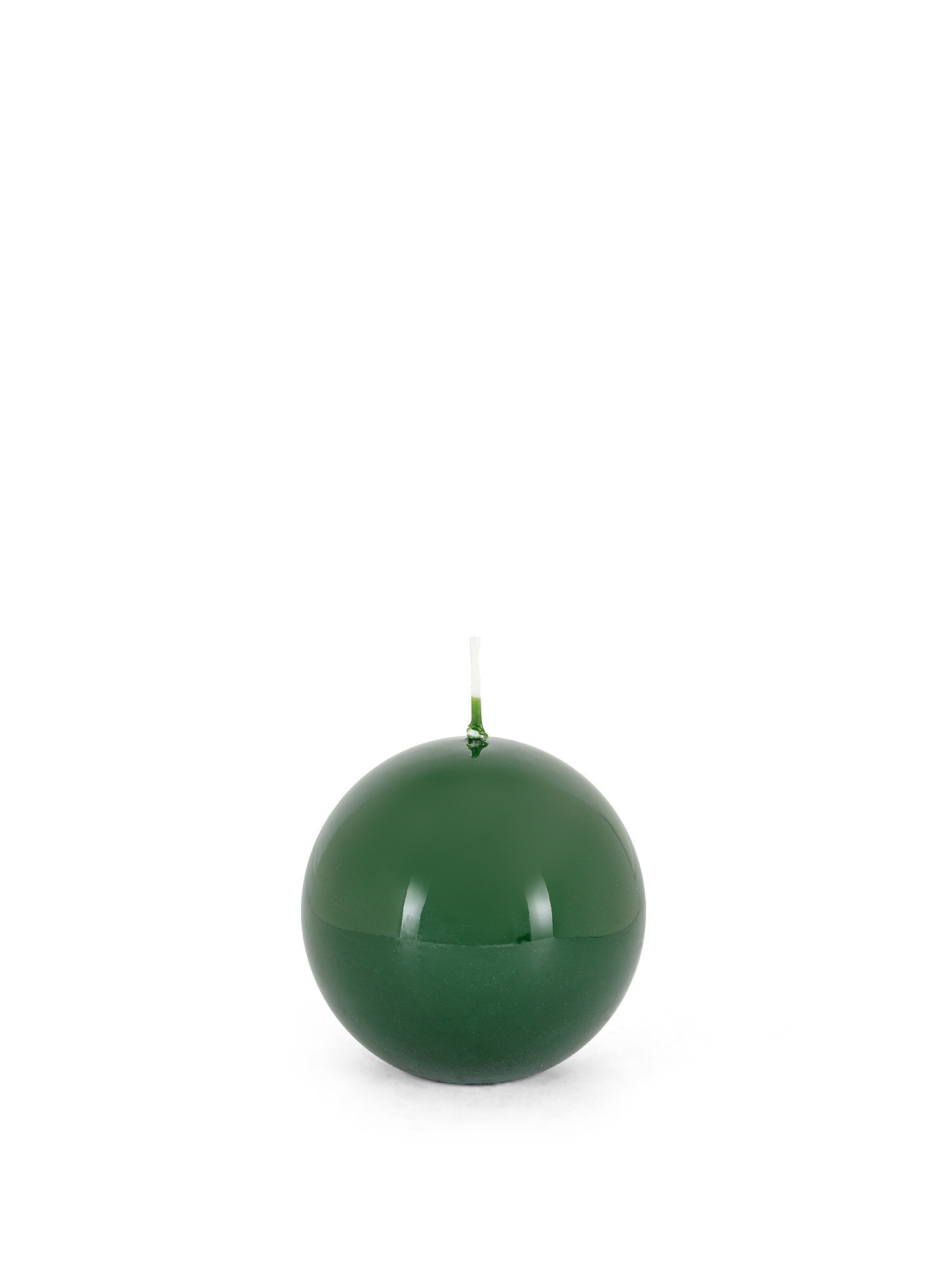 Lacquered wax sphere made in Italy, Dark Green, large image number 0