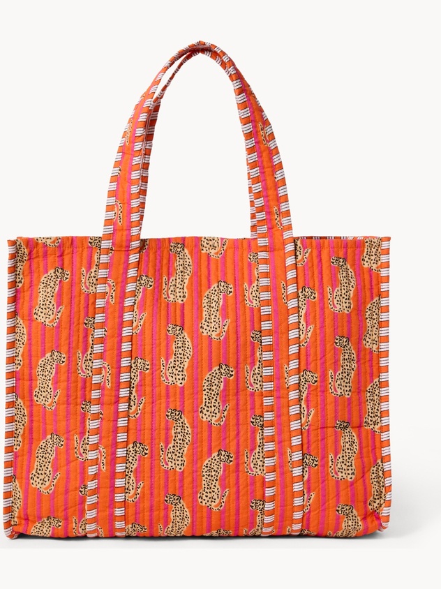 Leopard Print Shopper Bag