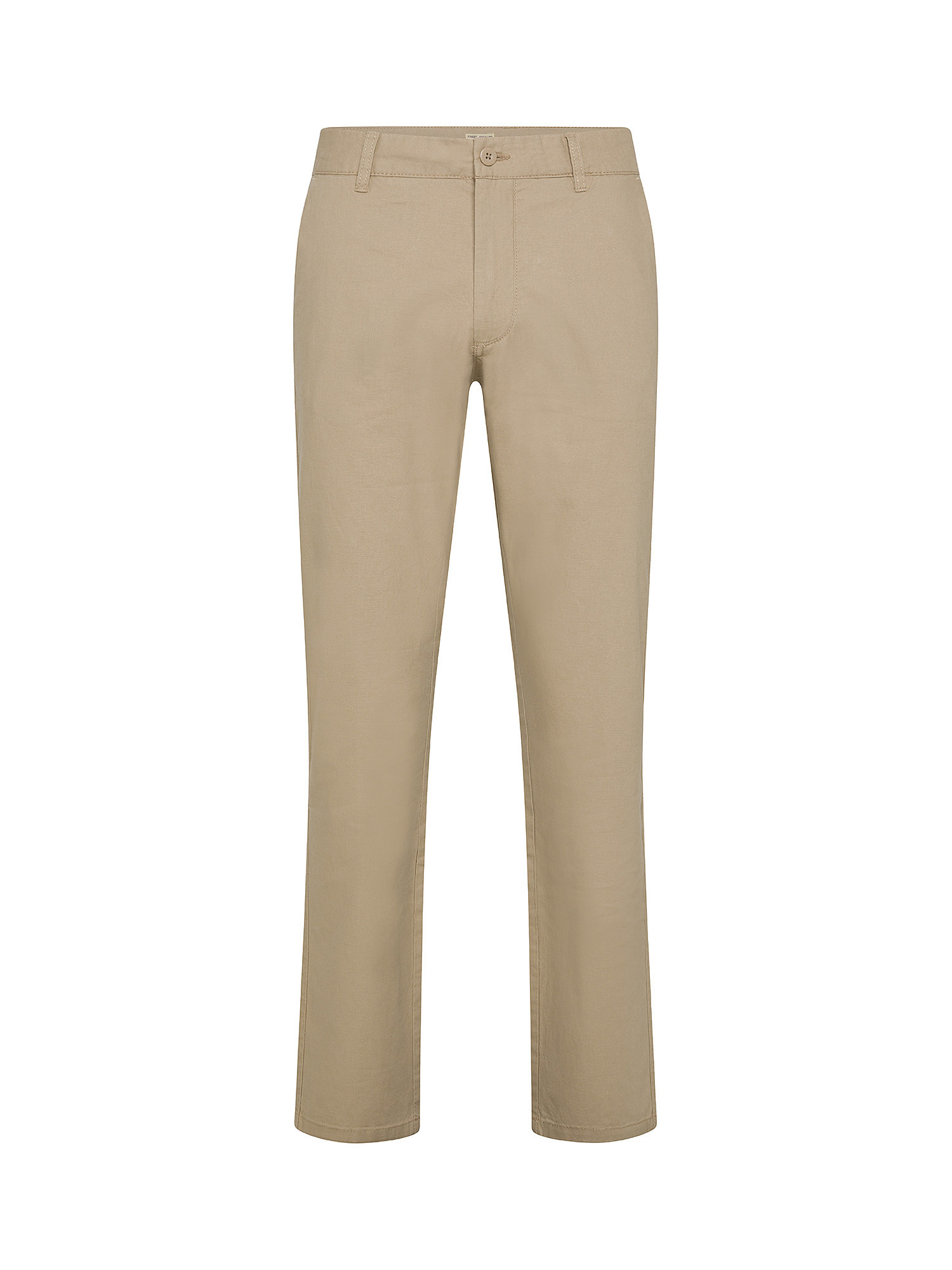 JCT - Pantaloni chino in misto lino, Beige scuro, large image number 0
