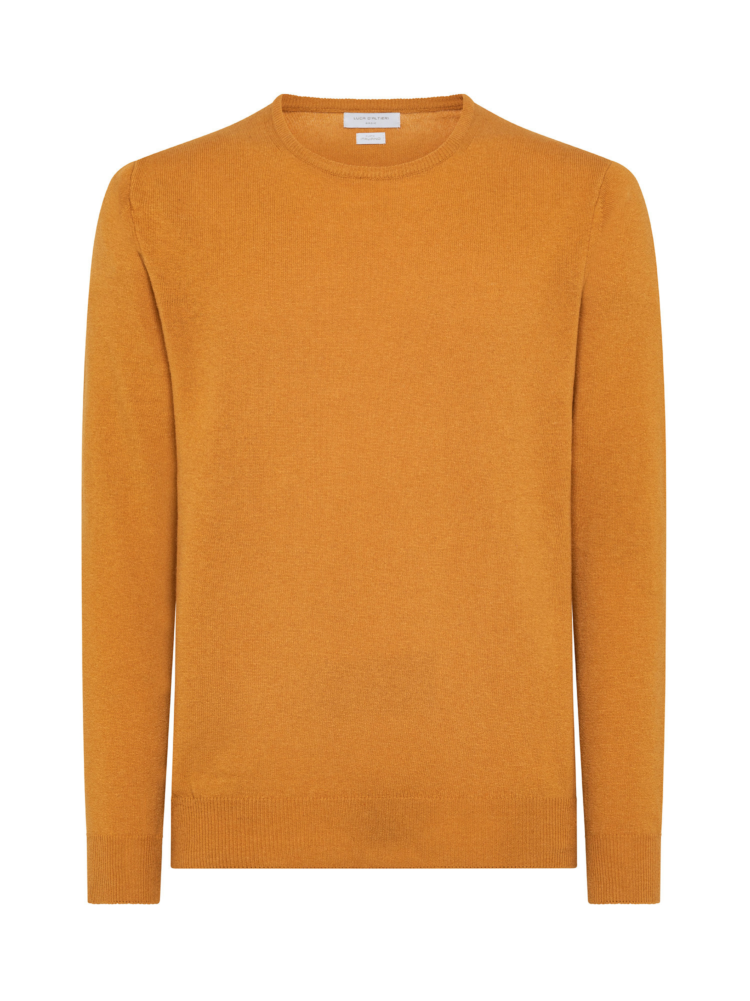 Basic cashmere blend pullover, Orange, large image number 0