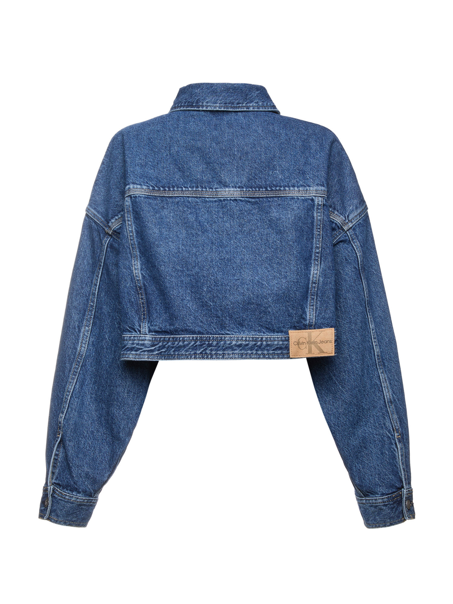Calvin Klein Jeans - Cropped relaxed-fit jacket in denim, Denim, large image number 1