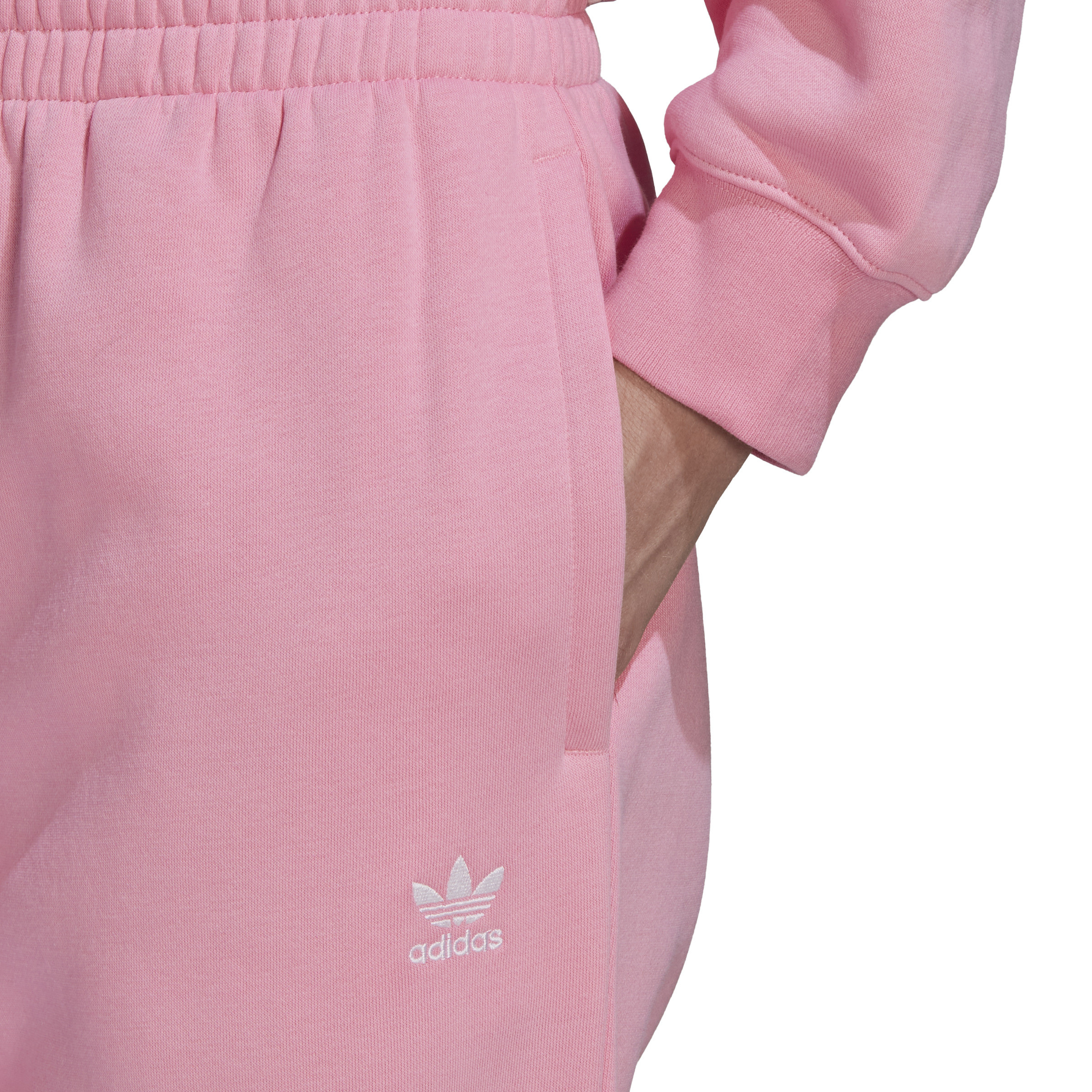 Adidas - Pantaloni adicolor essentials fleece joggers, Rosa, large image number 6