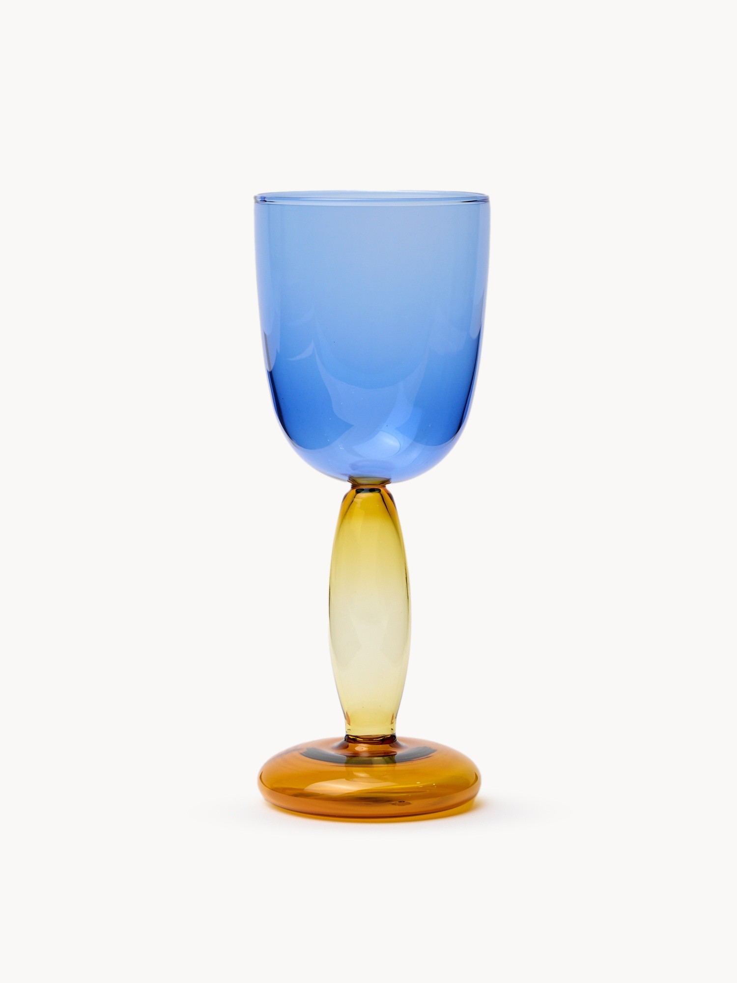 Borosilicate glass goblet, Light Blue, large image number 0