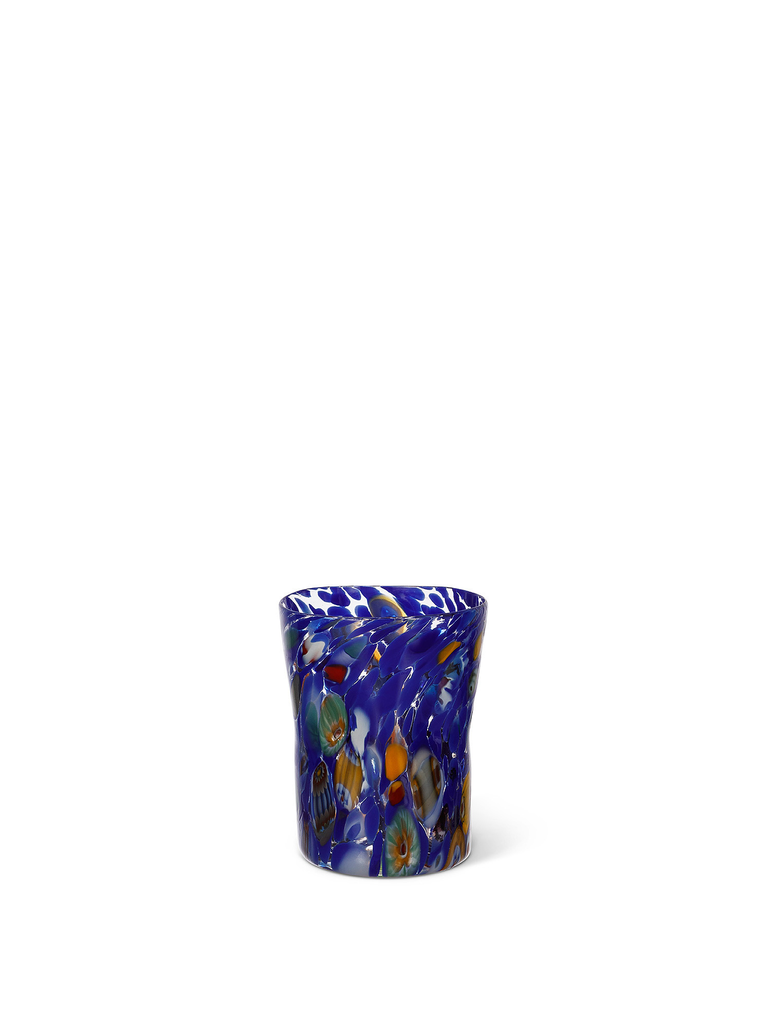 Handmade Murano glass tumbler, Blue, large image number 0