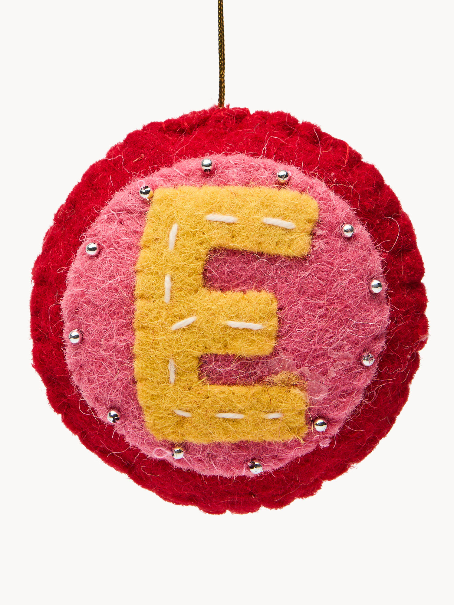 Pallina in feltro lettera E, Multicolor, large image number 1