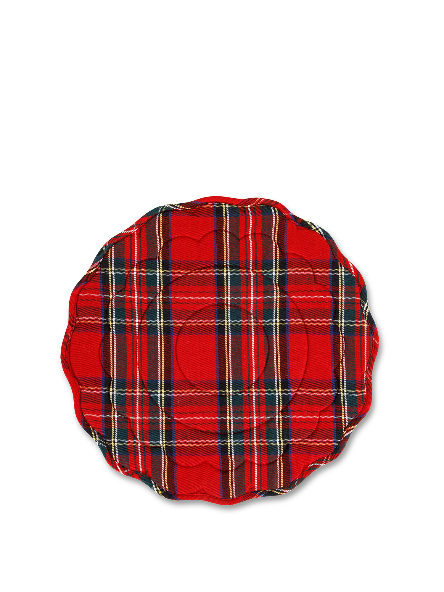 Tovaglietta twill di cotone tartan, Rosso, large image number 0