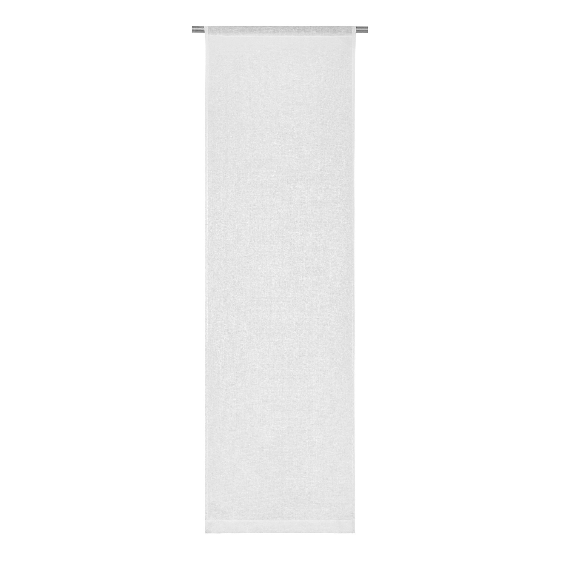 Small solid colour shot-effect curtain, White, large image number 1