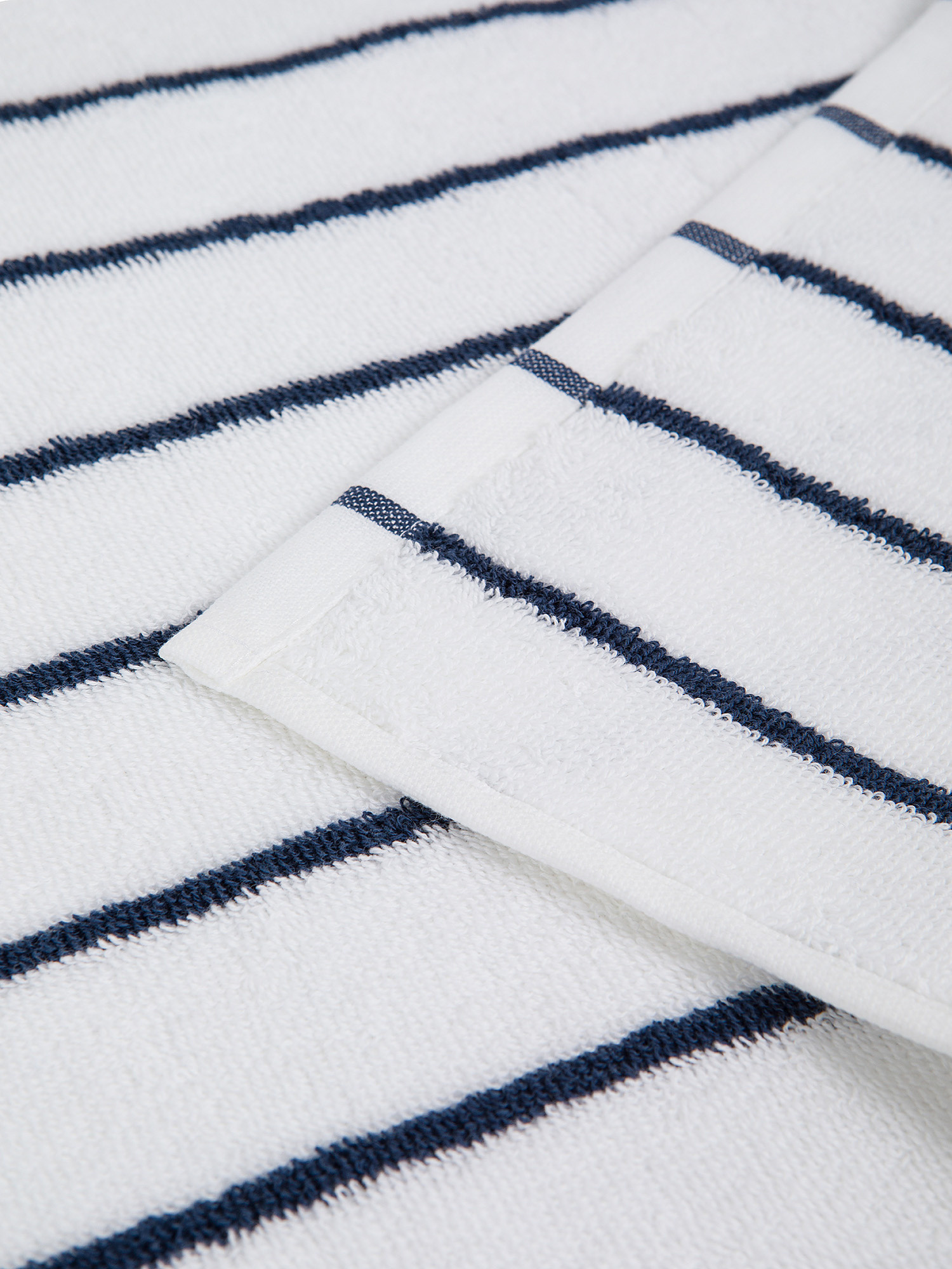 Asciugamano in spugna  di puro cotone., Blu scuro, large image number 2