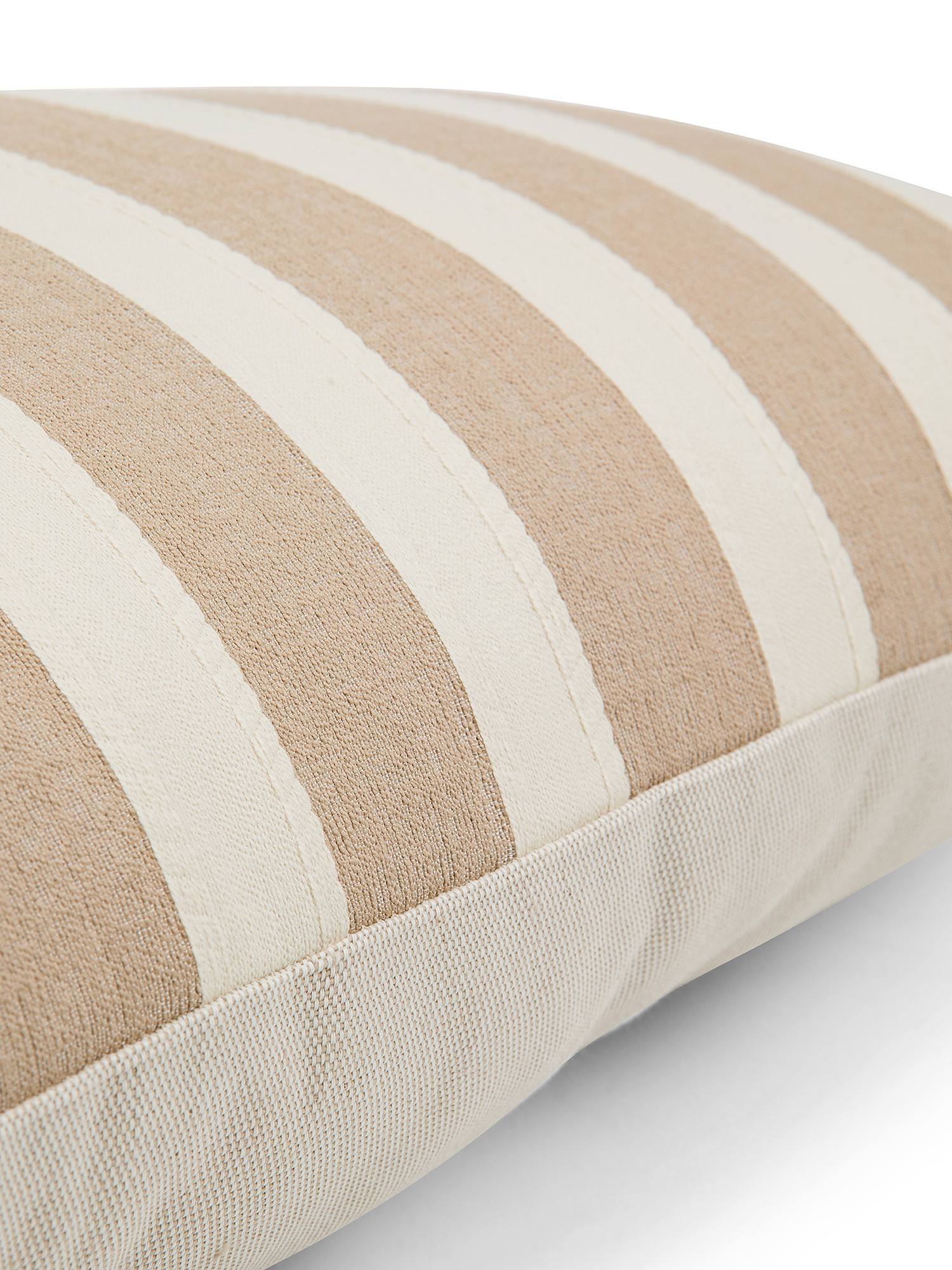 Cushion 35x55 cm with striped pattern, White / Beige, large image number 2