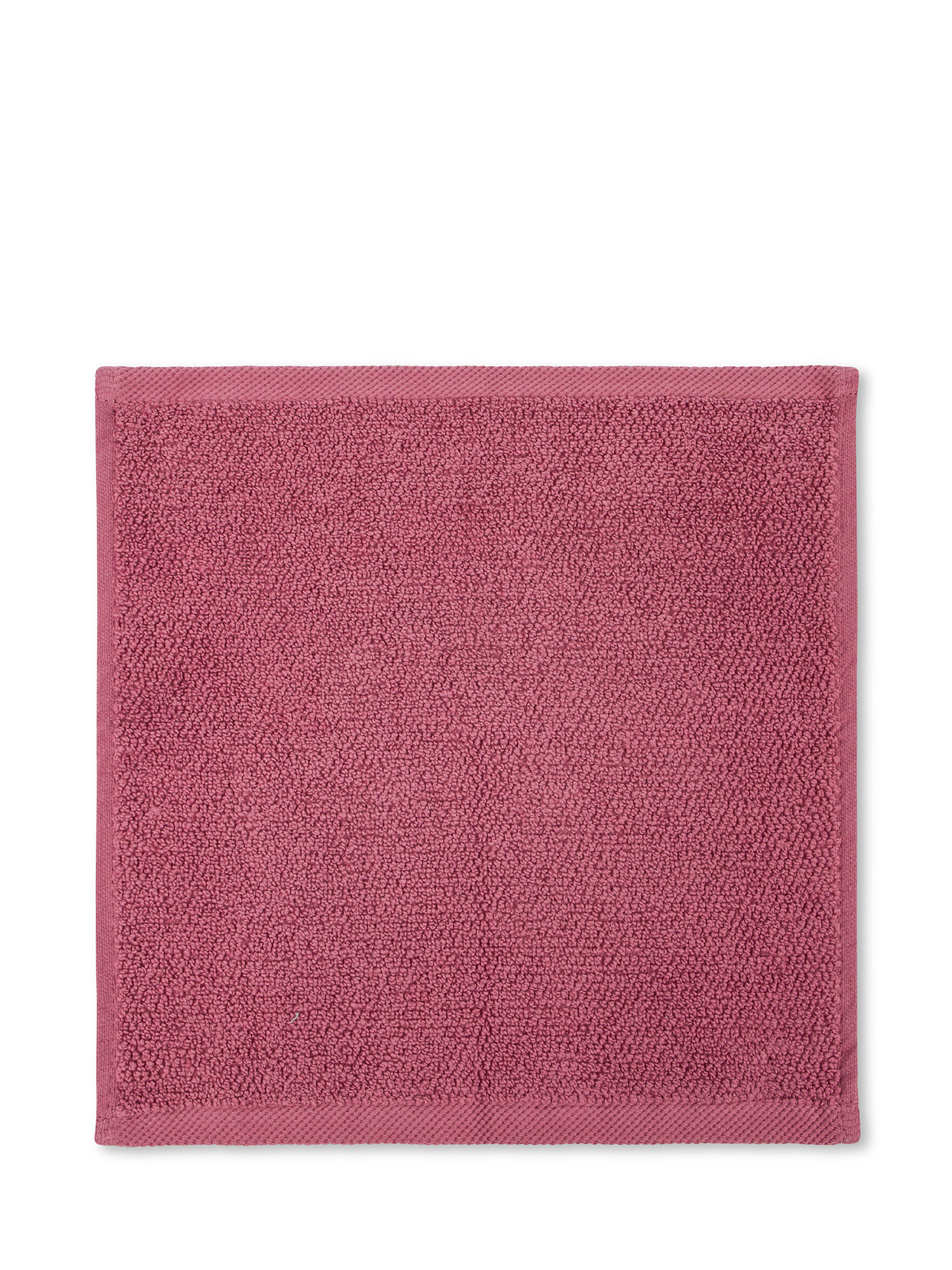 Cotton terry washcloth set of 4, Dark Pink, large image number 1
