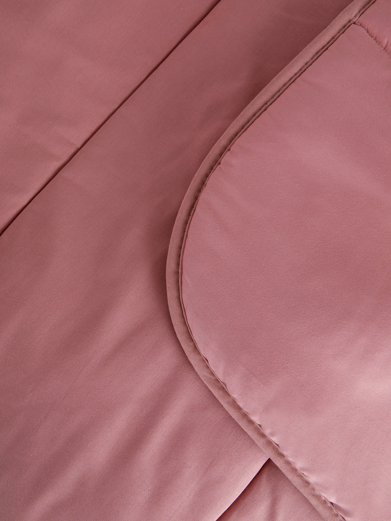 Trapunta raso di cotone tinta unita, Rosa scuro, large image number 1
