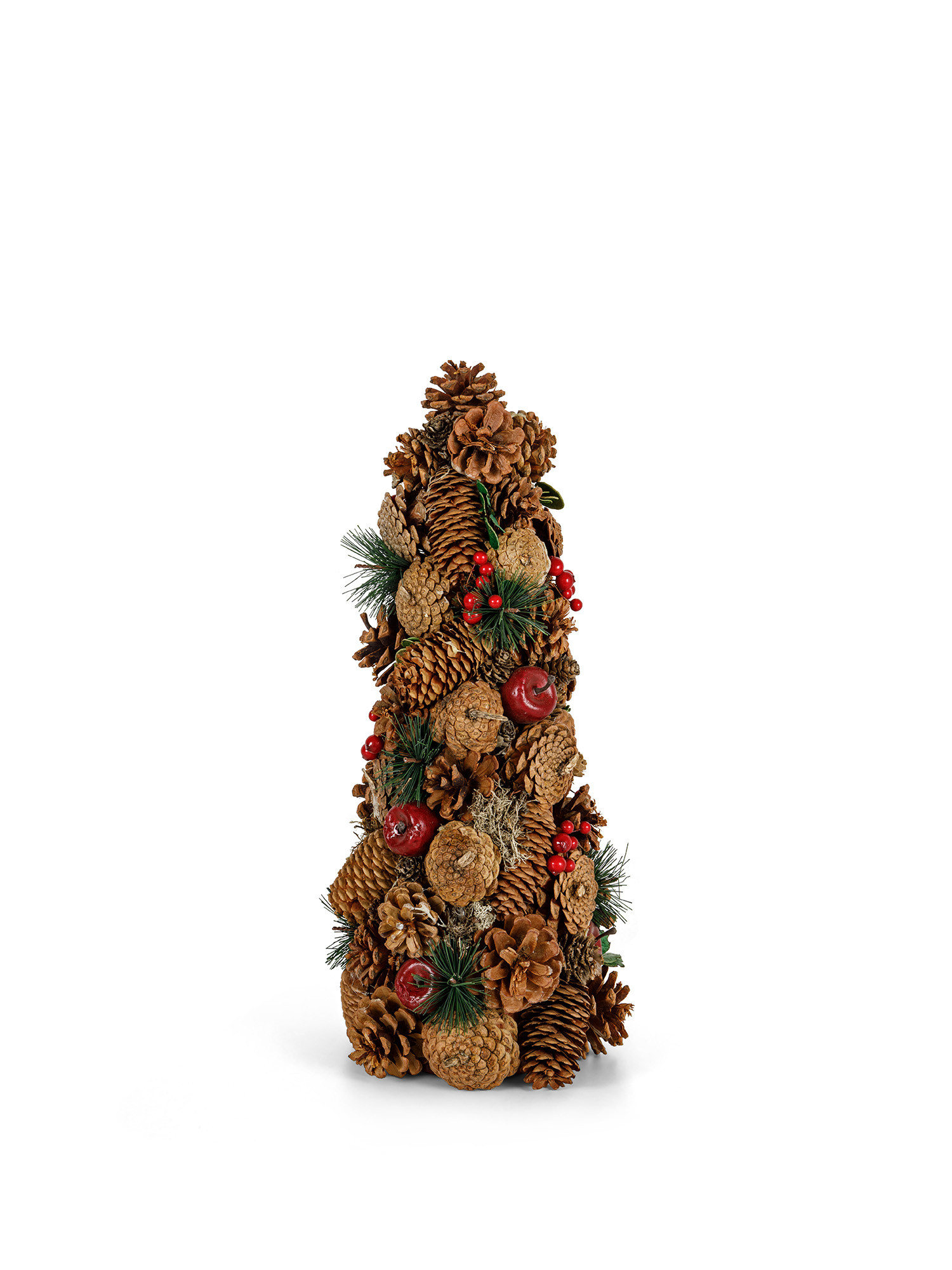 Cone of pine cones and fruit, Brown, large image number 0