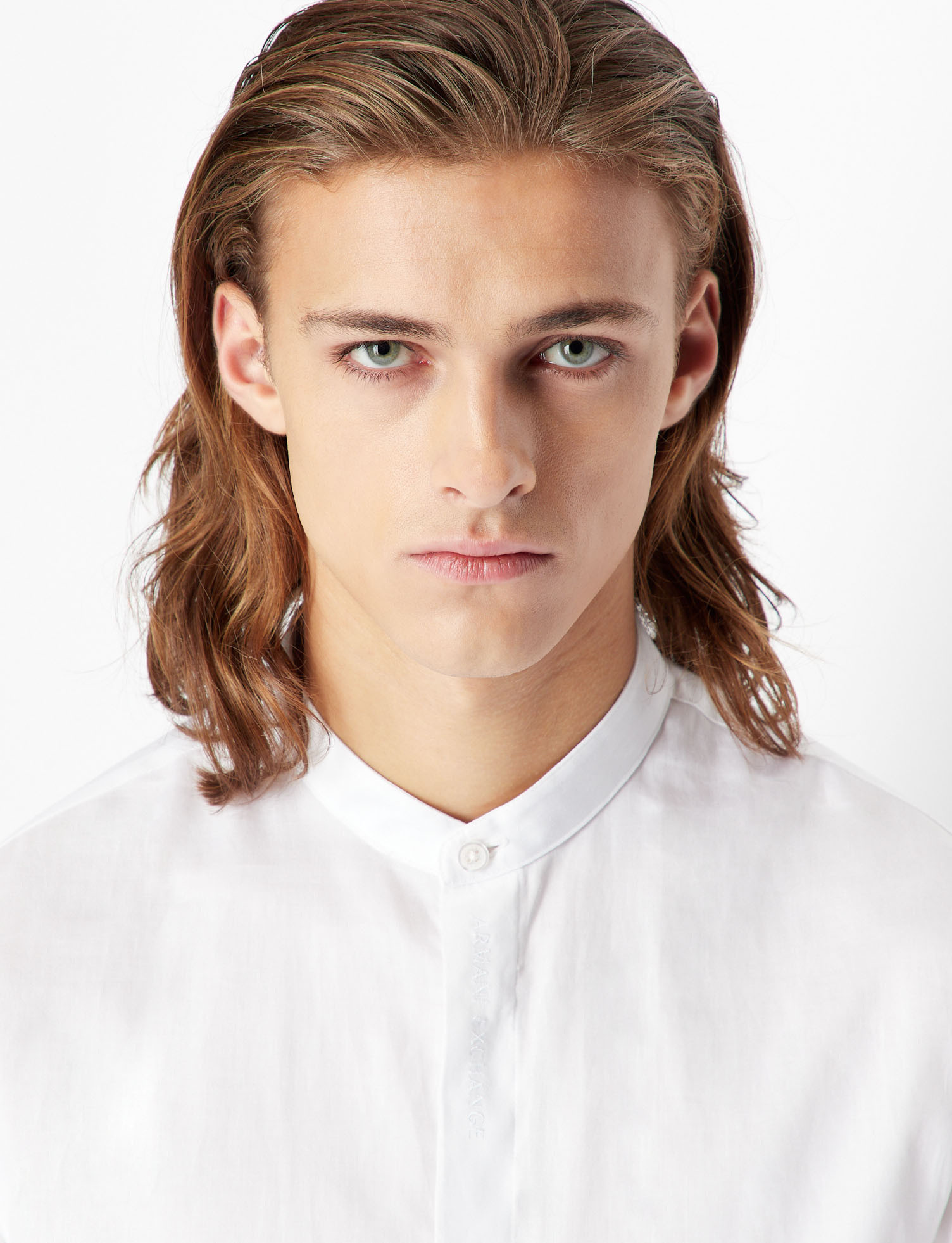 Armani Exchange - Slim fit shirt in cotton, White, large image number 3