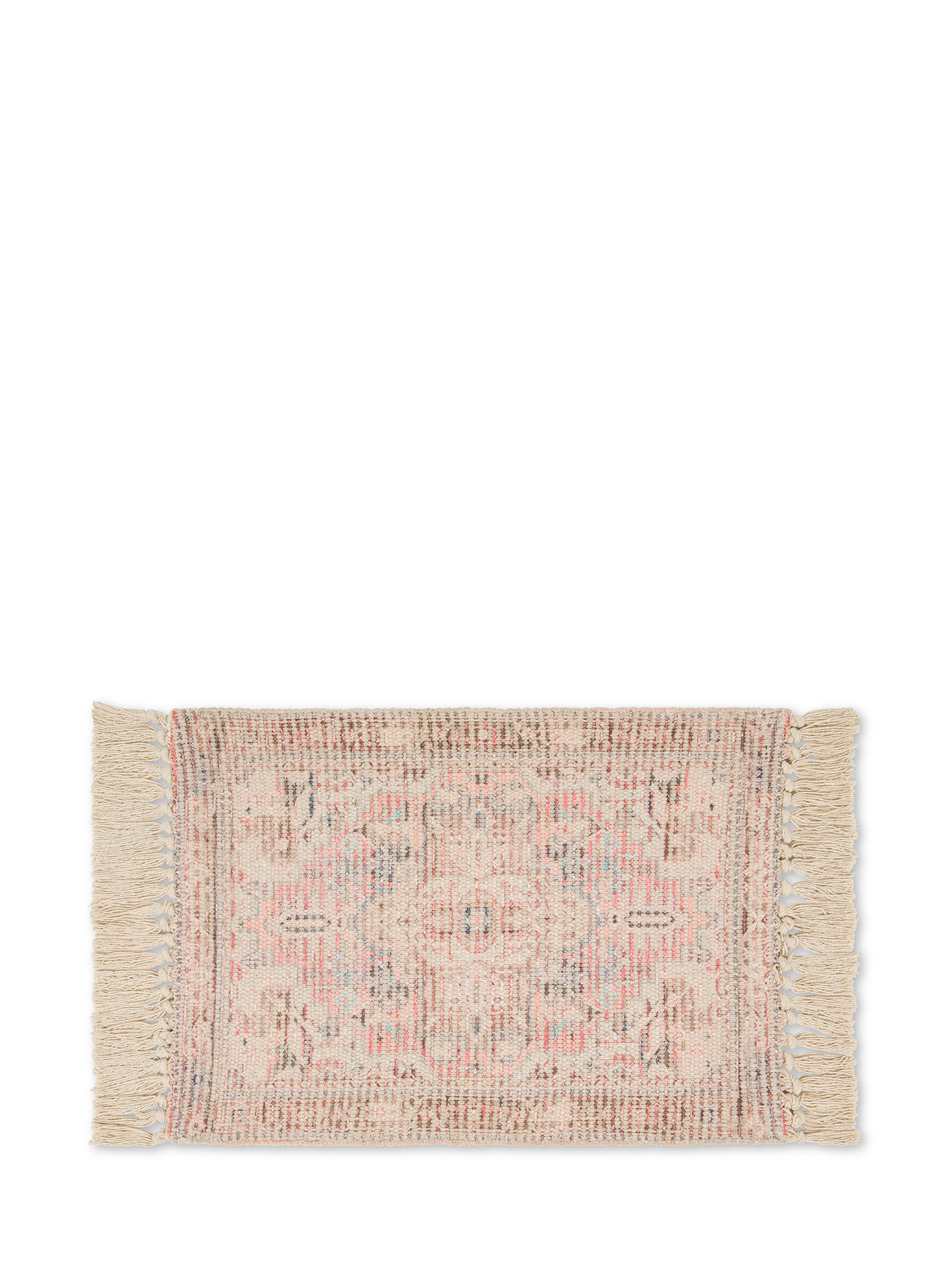 Tappeto tessuto stampato disegno Persia, Rosa, large image number 0