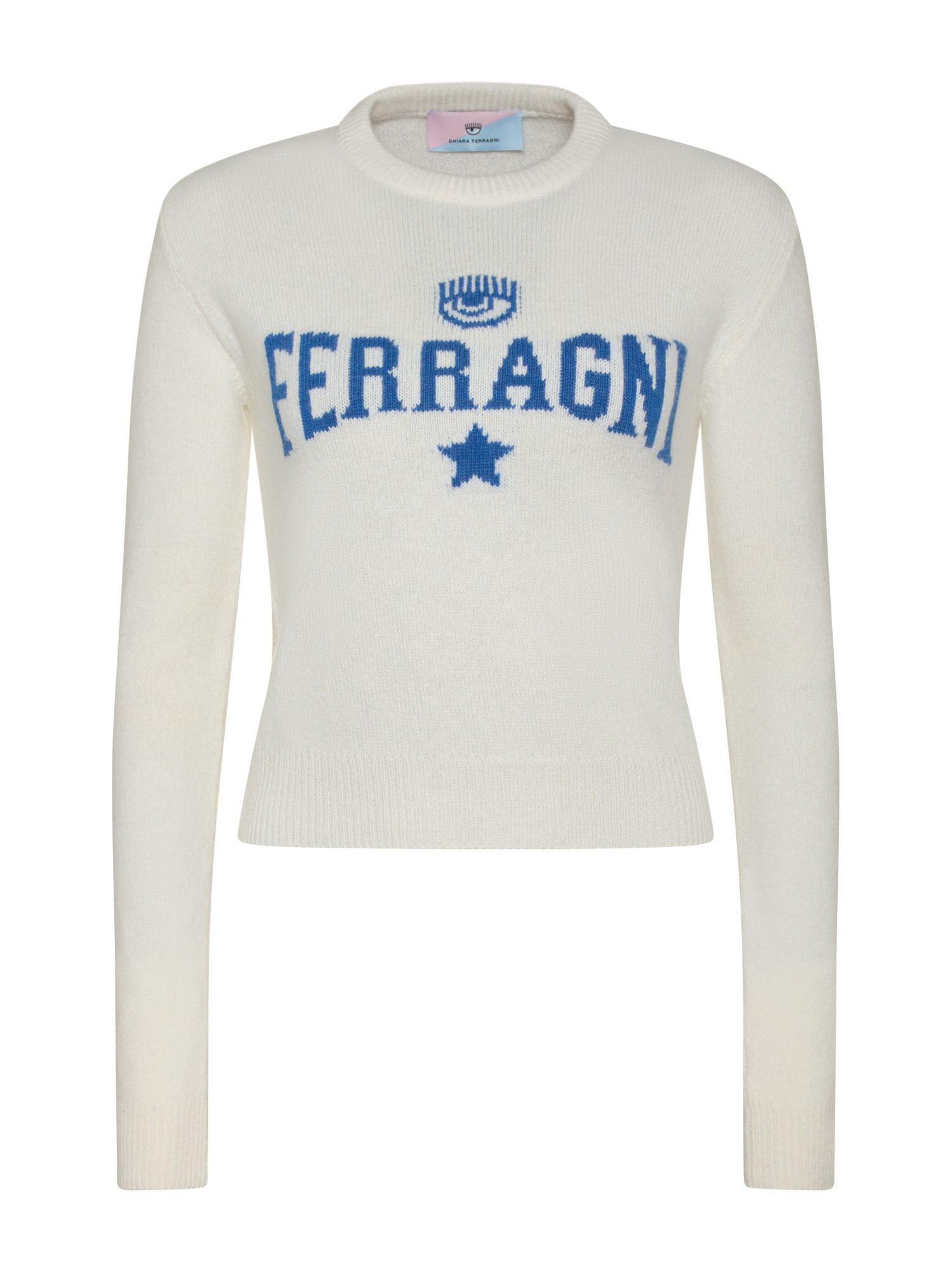 Chiara Ferragni - Ferragni stretch sweater, White, large image number 0