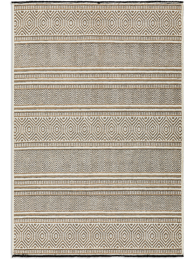 Tappeto in misto cotone motivo geometrico