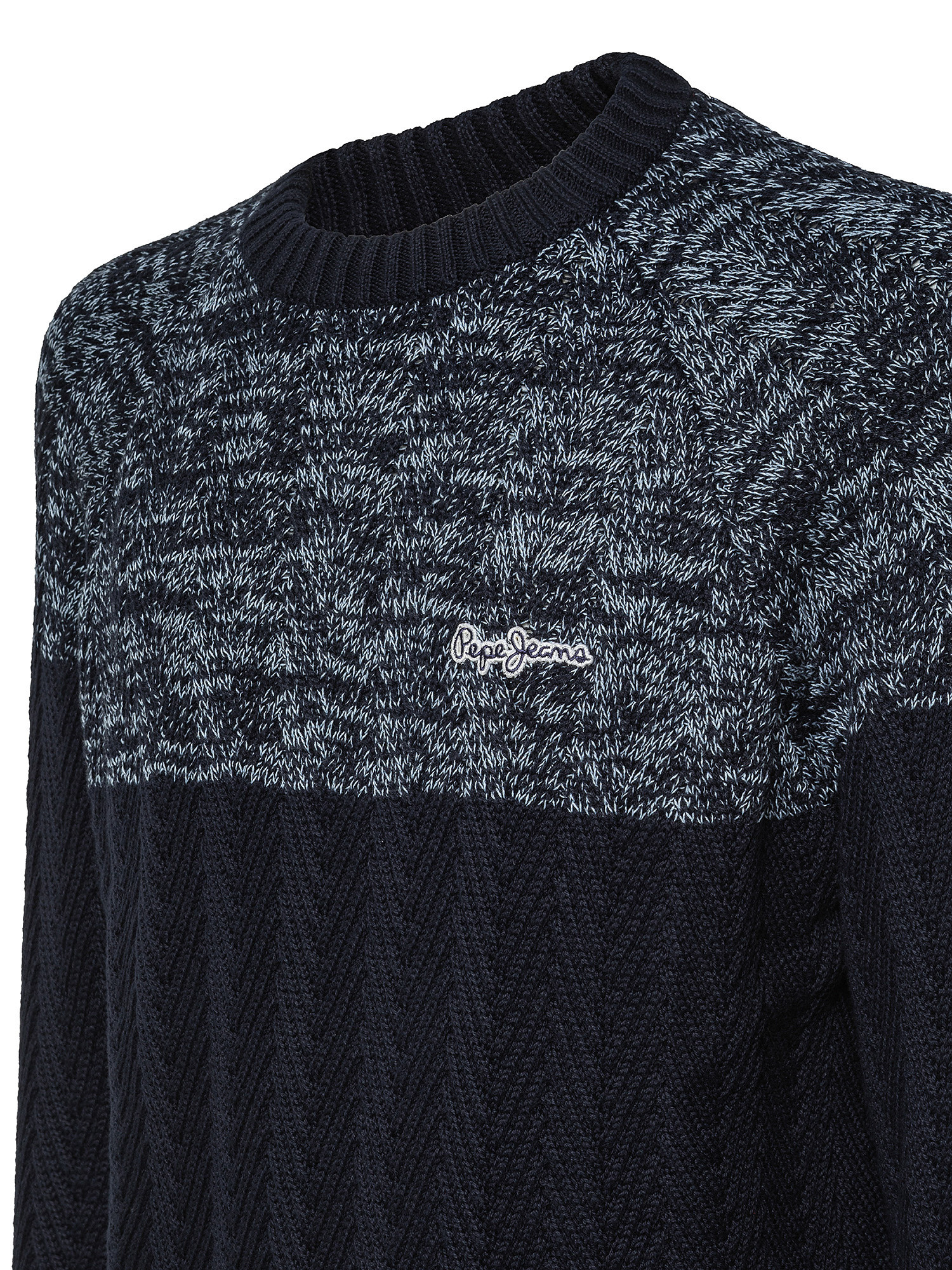 Sweater with logo, Dark Blue, large image number 2