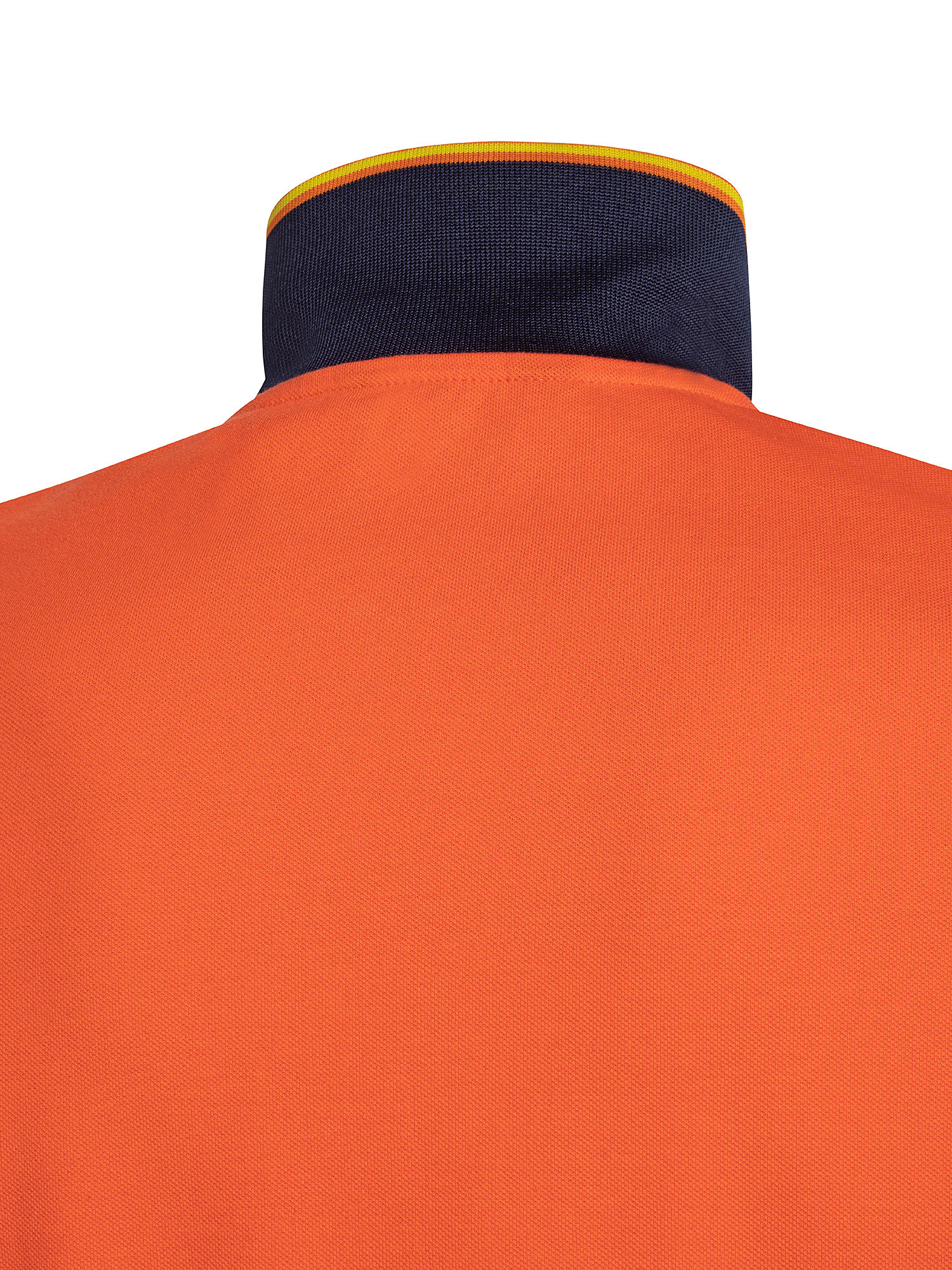 Polo slim fit elasticizzata, Arancione, large image number 2