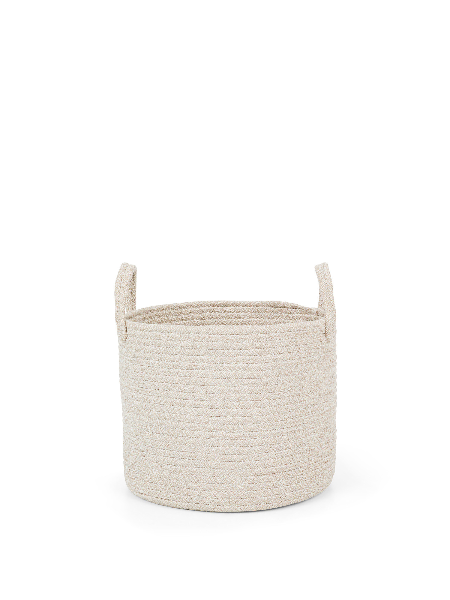 Rope basket with handles, Beige, large image number 0