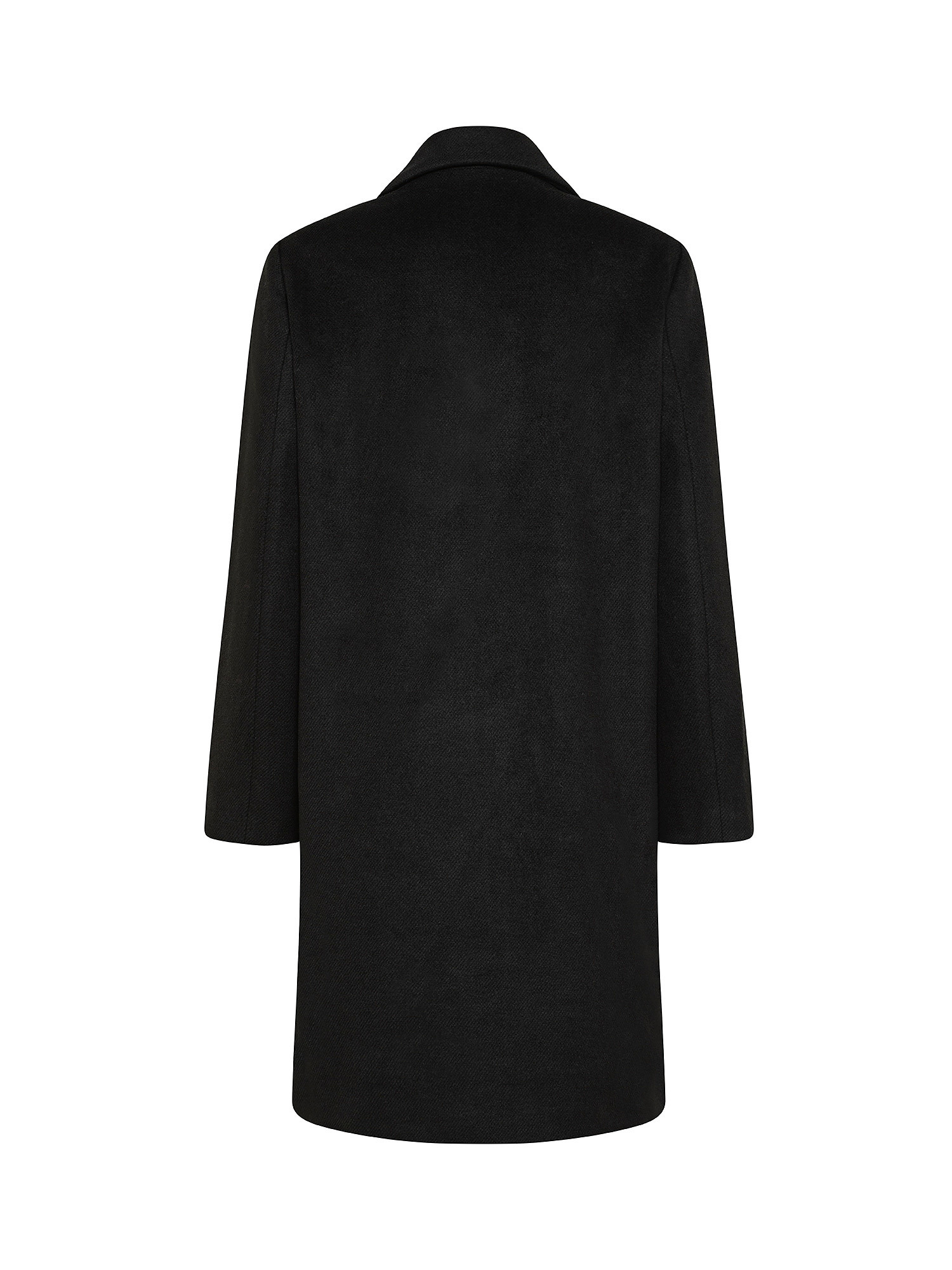 Egg-shaped coat, Black, large image number 1