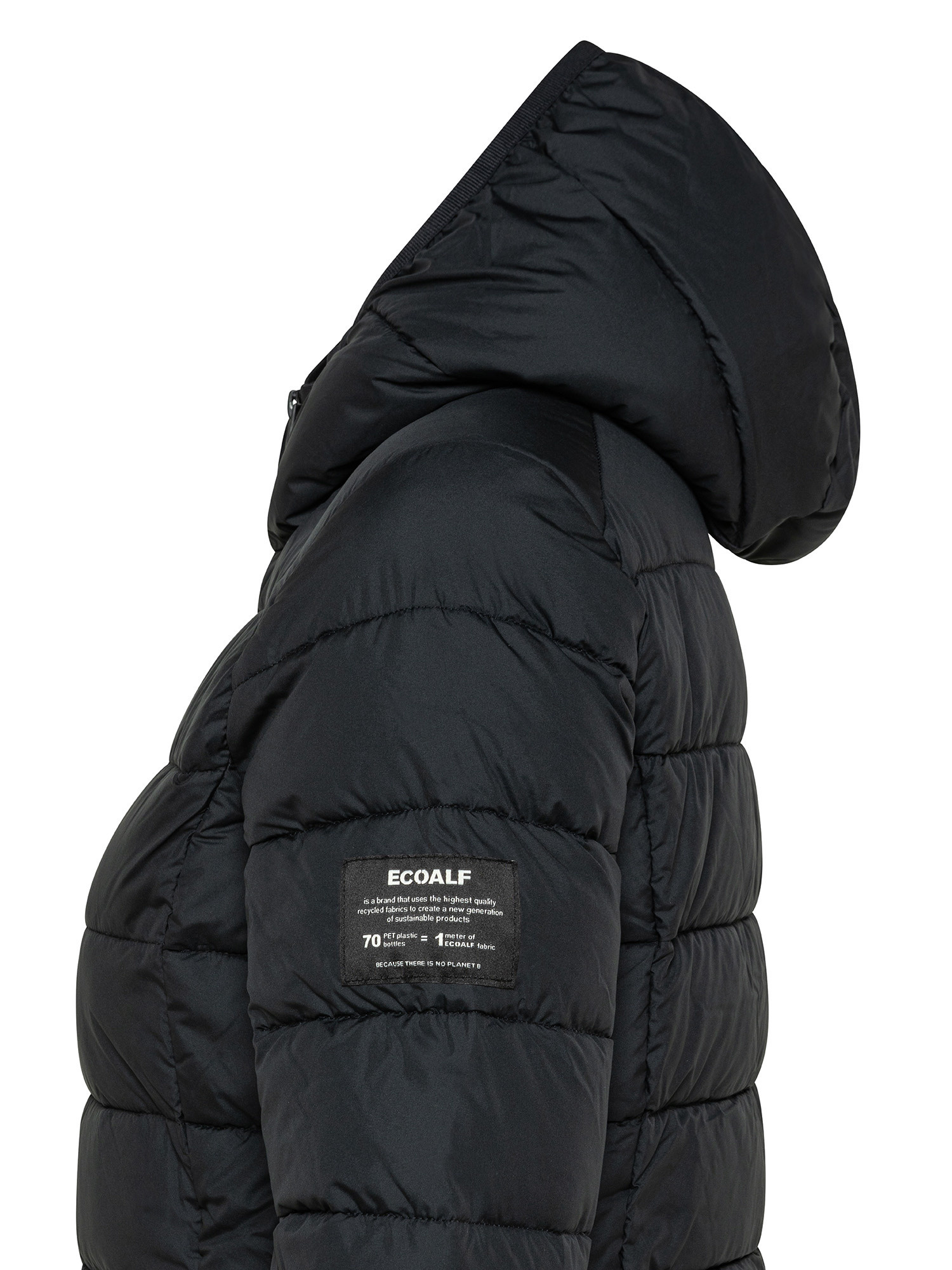 Ecoalf - Waterproof Asp down jacket with logo, Black, large image number 2