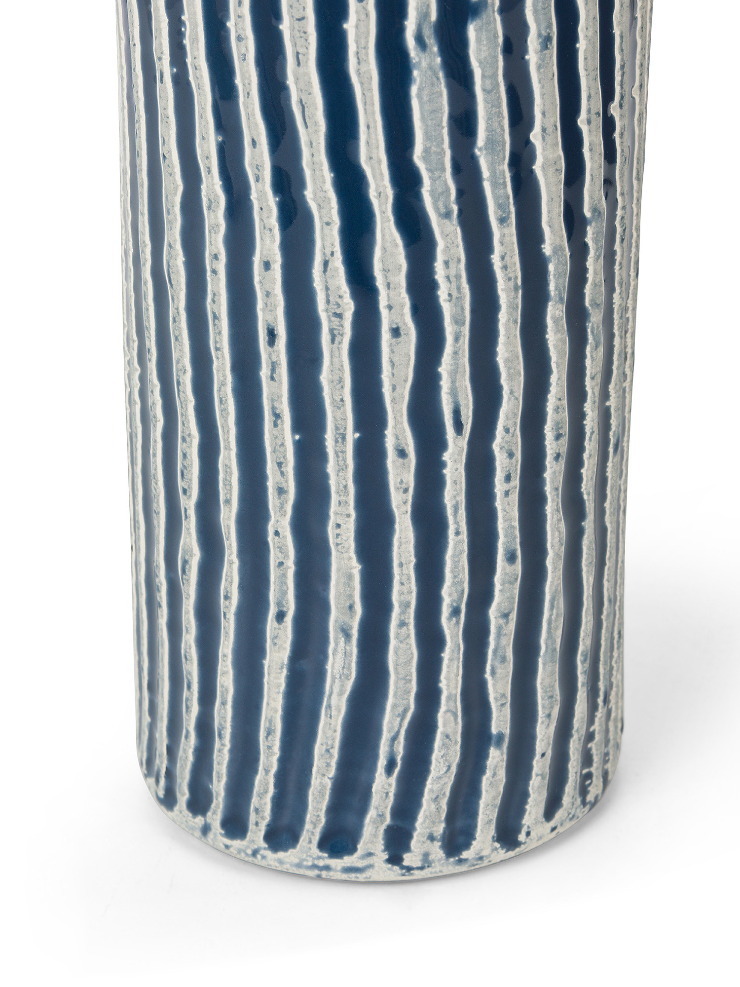 Decorative ceramic bottle, Blue, large image number 1