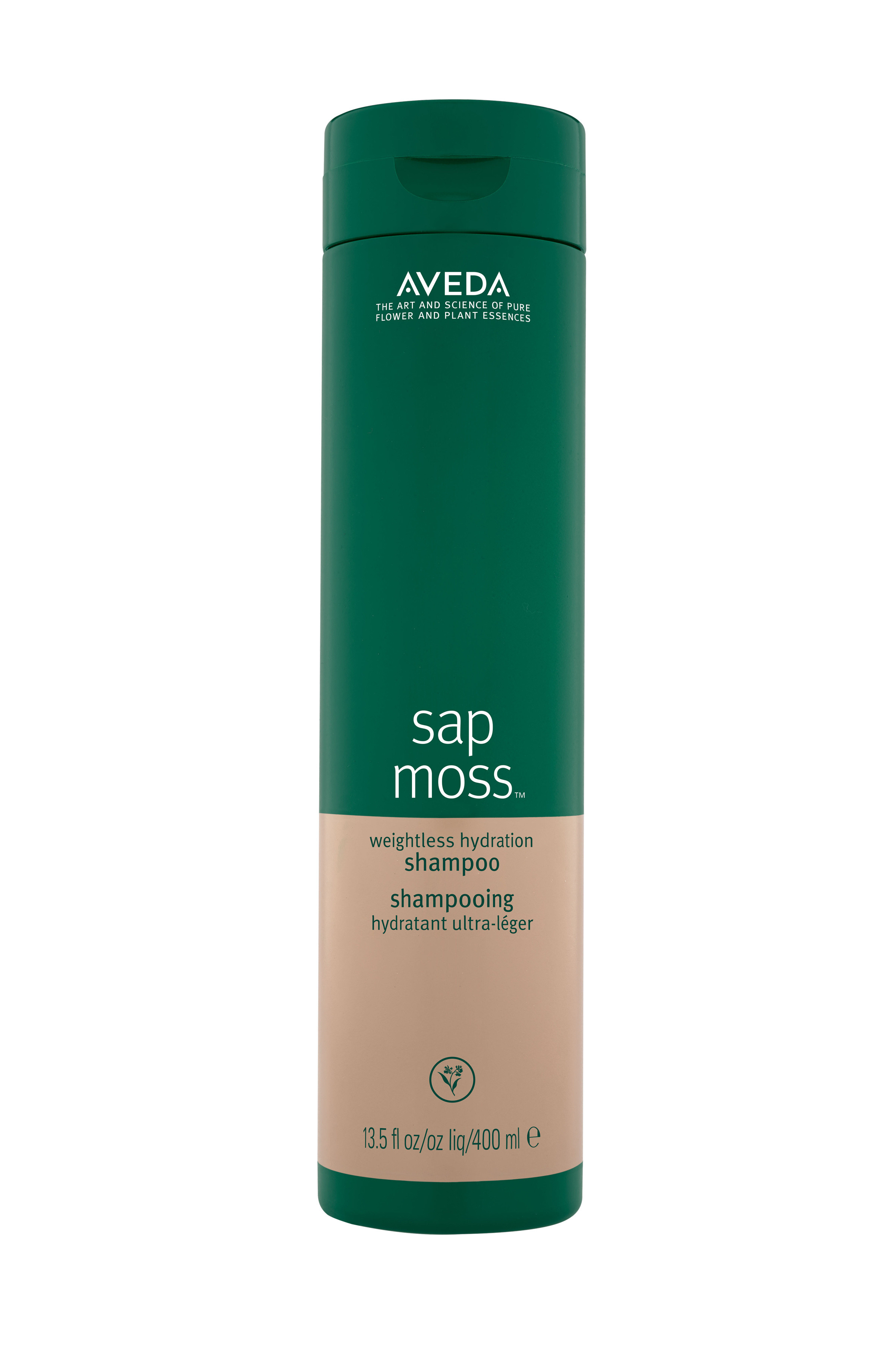 Aveda sap moss shampoo rivitalizzante idratante 400 ml, Verde, large image number 0