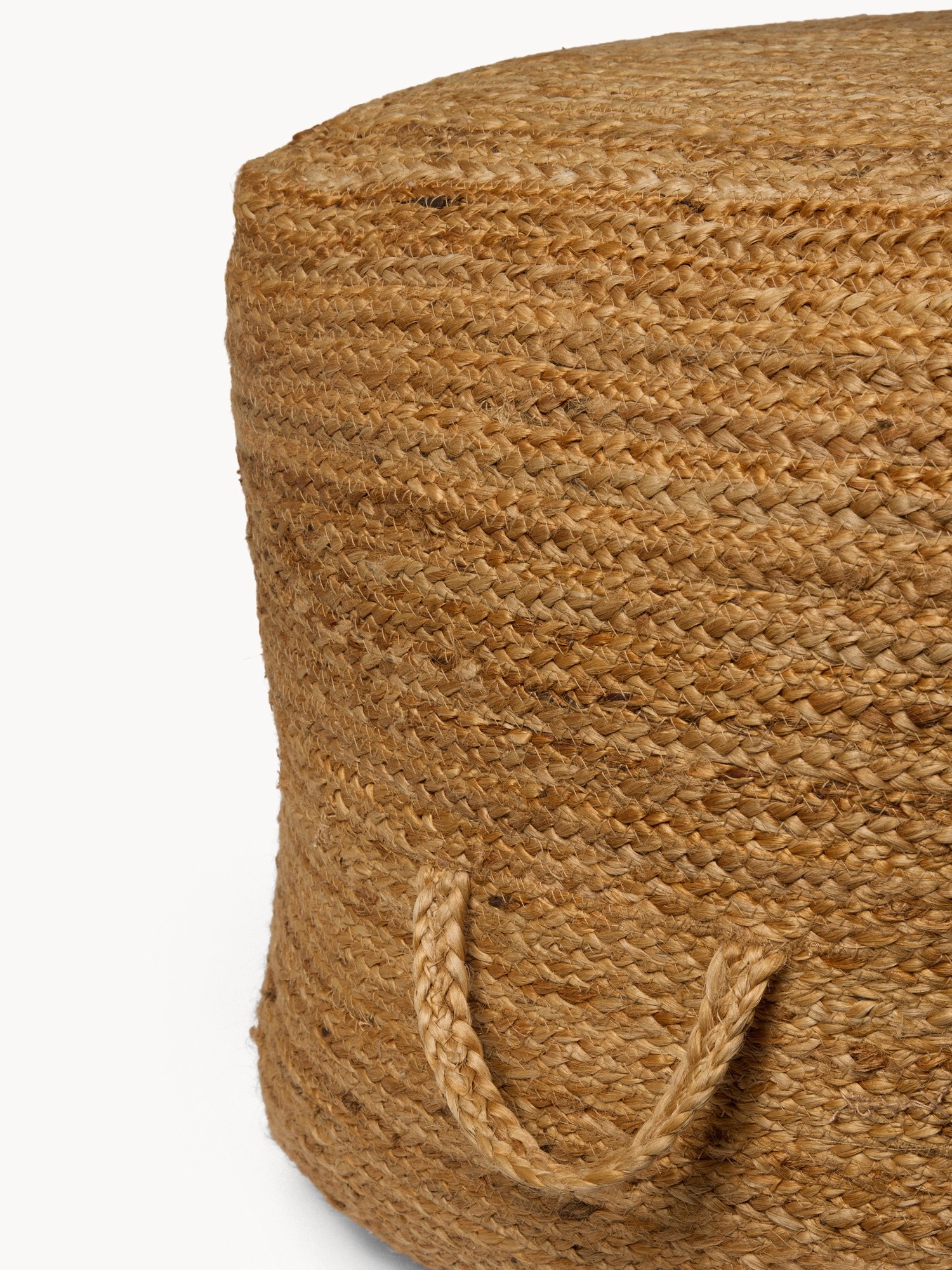 Woven Jute Pouf - Introductory Price, Natural, large image number 1