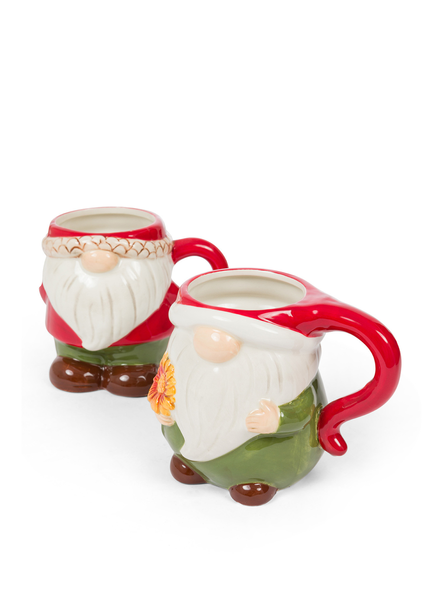 Mug in ceramica a gnomo, Multicolor, large image number 1