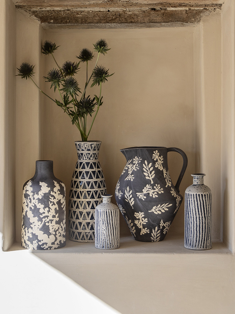 Ceramic vase, Blue, large image number 2