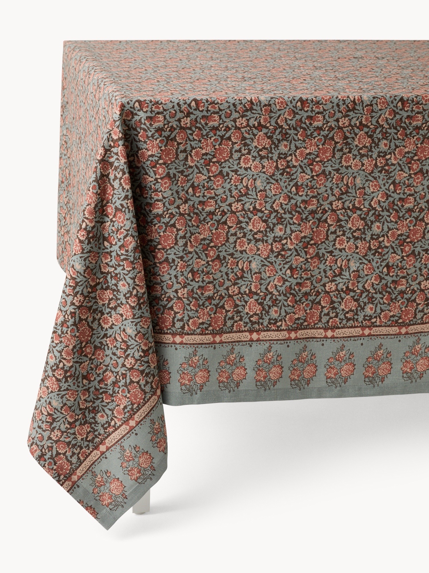 Tovaglia in panama di cotone con stampa floreale vintage piazzata - Prezzo di lancio, Multicolor, large image number 0