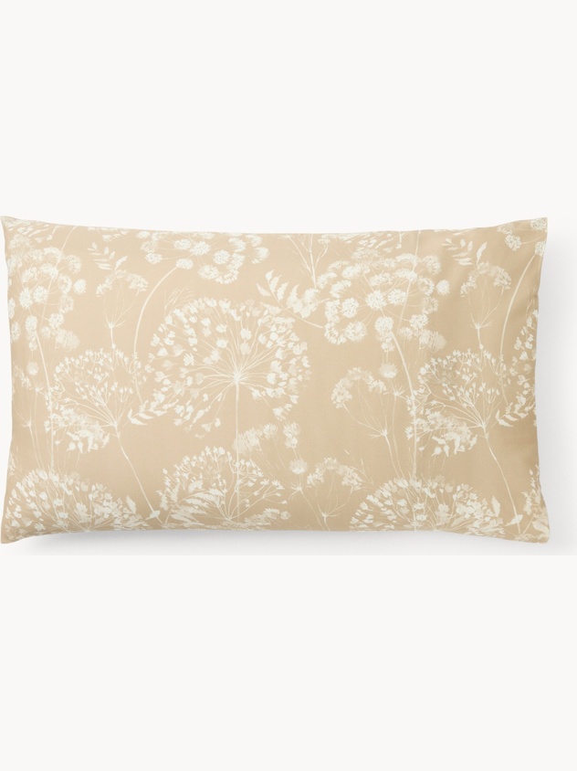 Federa in raso di cotone stampato Portofino