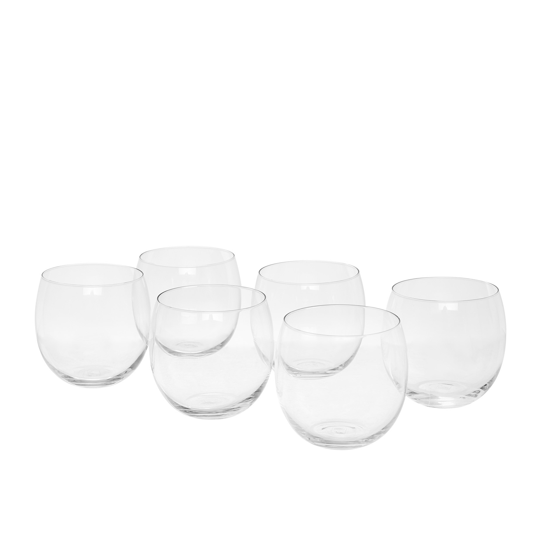 Set of 6 Bubbly water tumblers, Transparent, large image number 0