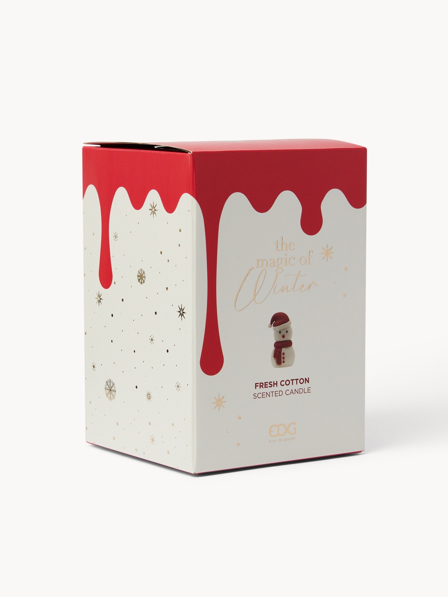 Candela profumata con tappo H14 - cotton, Rosso, large image number 2