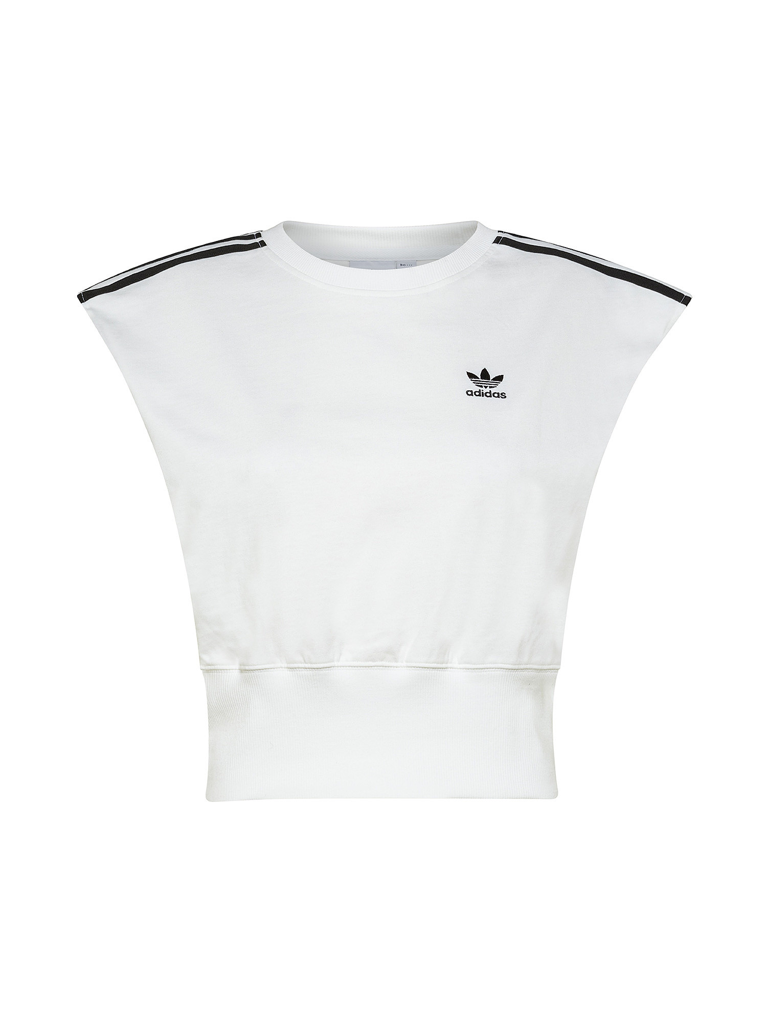 Adidas - T-shirt adicolor con logo, Bianco, large image number 0