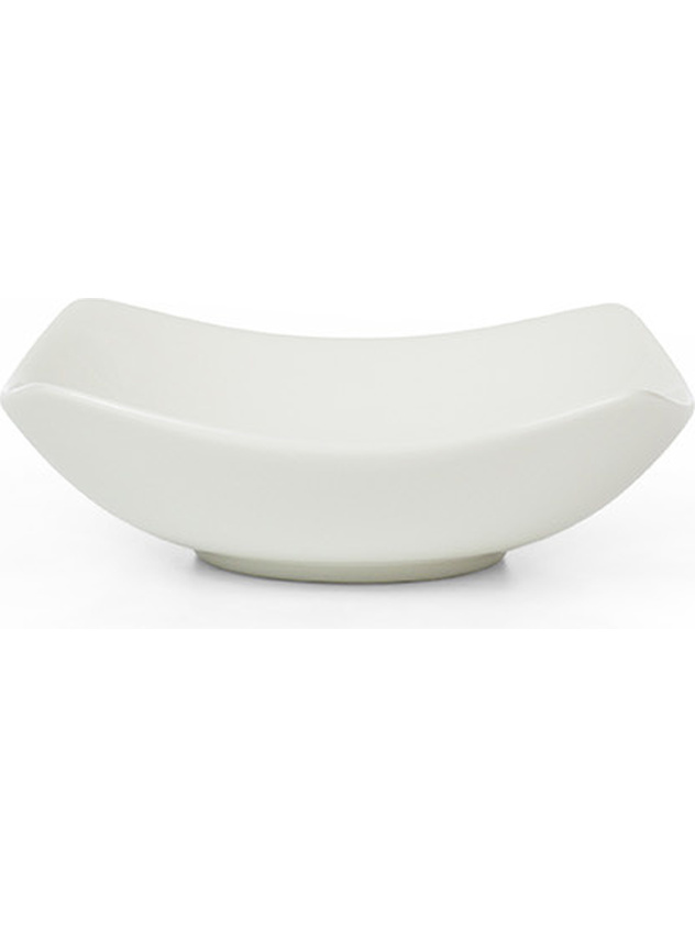 White porcelain square bowl