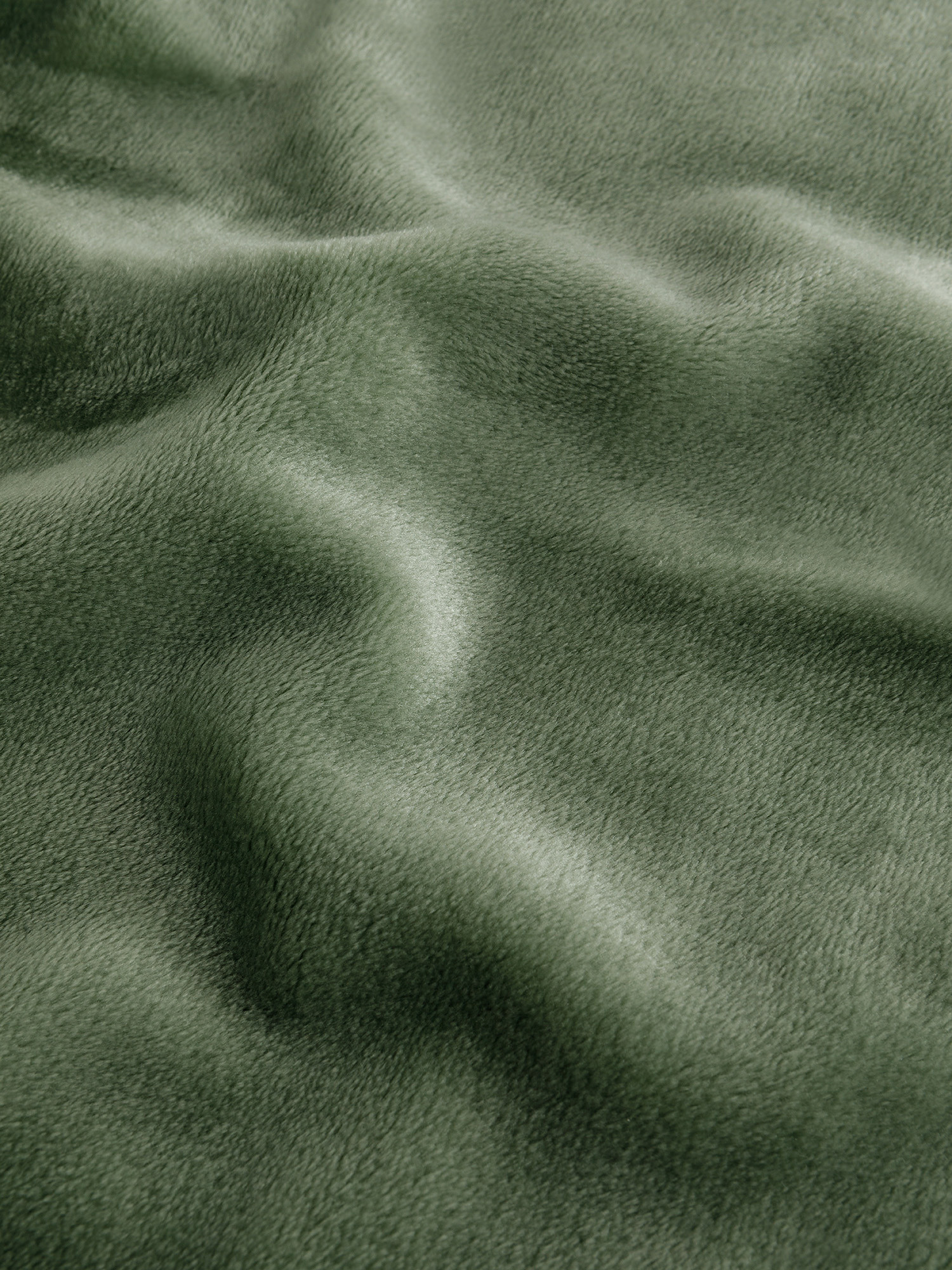 Maxi plaid in pile tinta unita, Verde, large image number 1