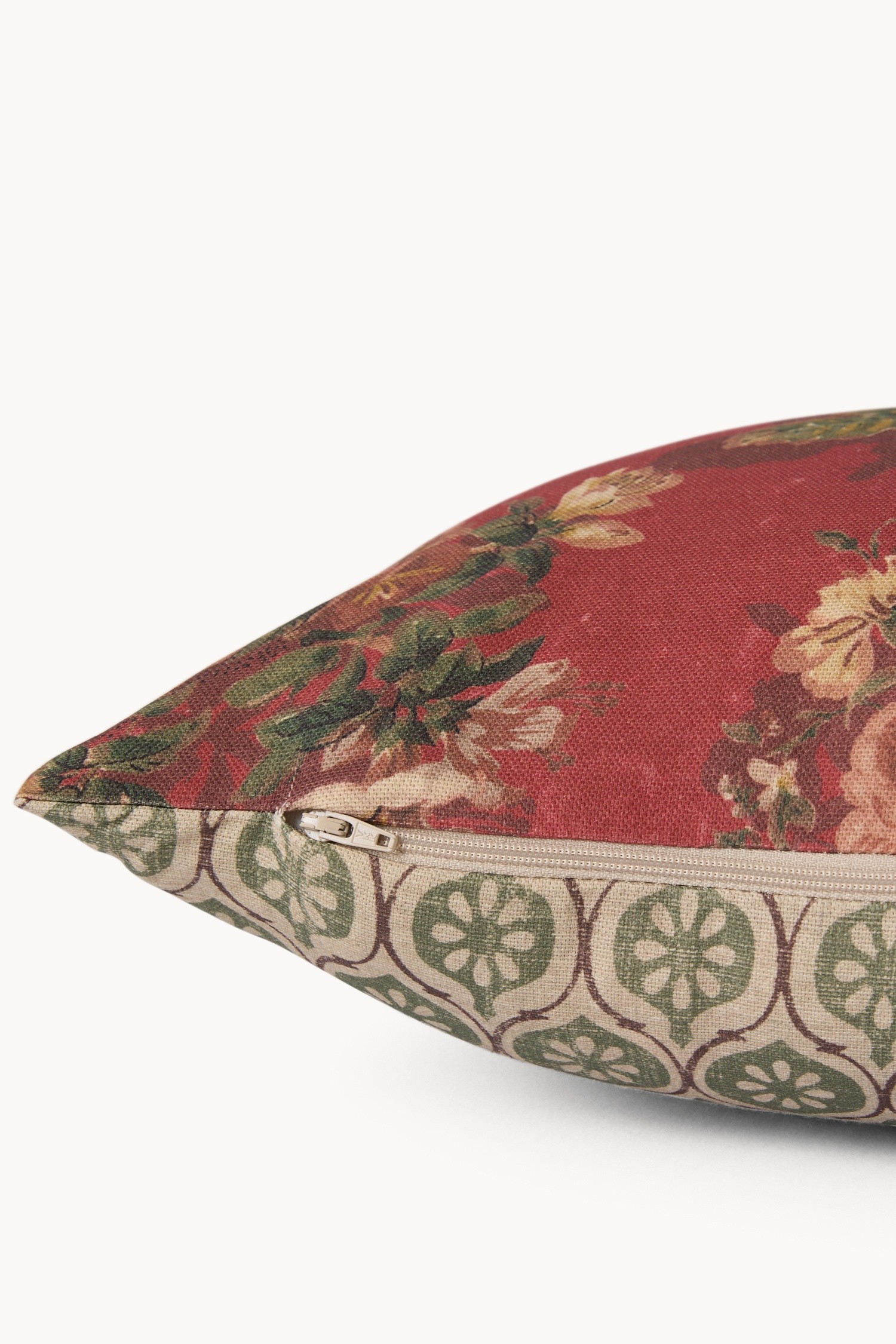Reversible Pillow with Vintage Print, 45x45cm - Discounted Price, Multicolor, large image number 2
