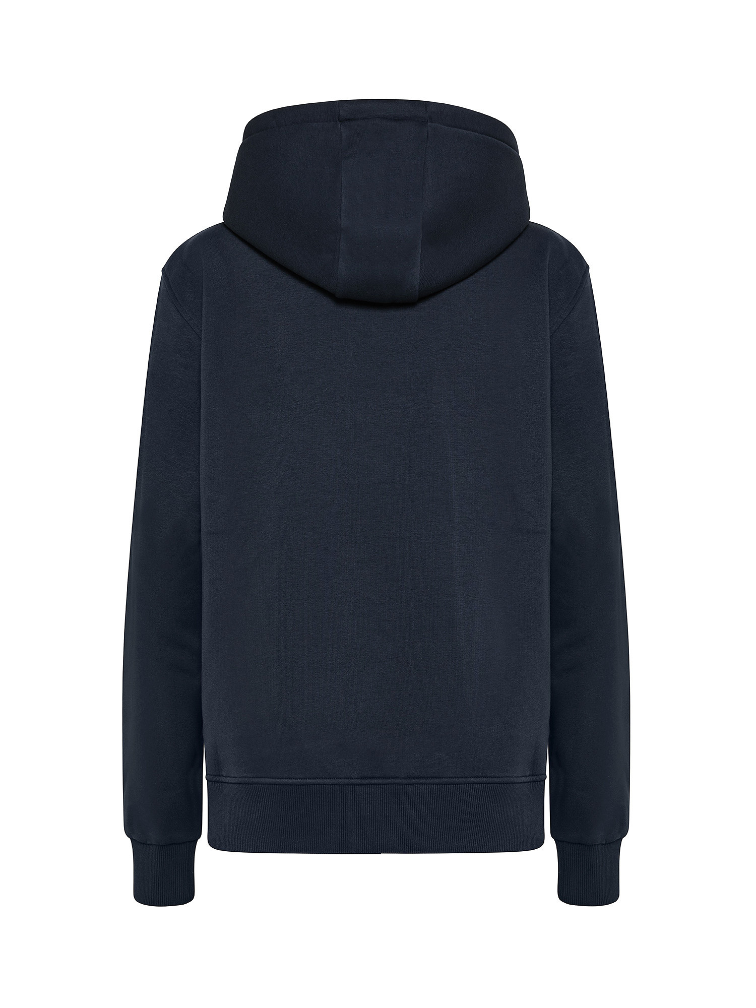Hoodie sweatshirt with embroidery on chest, Blue, large image number 1