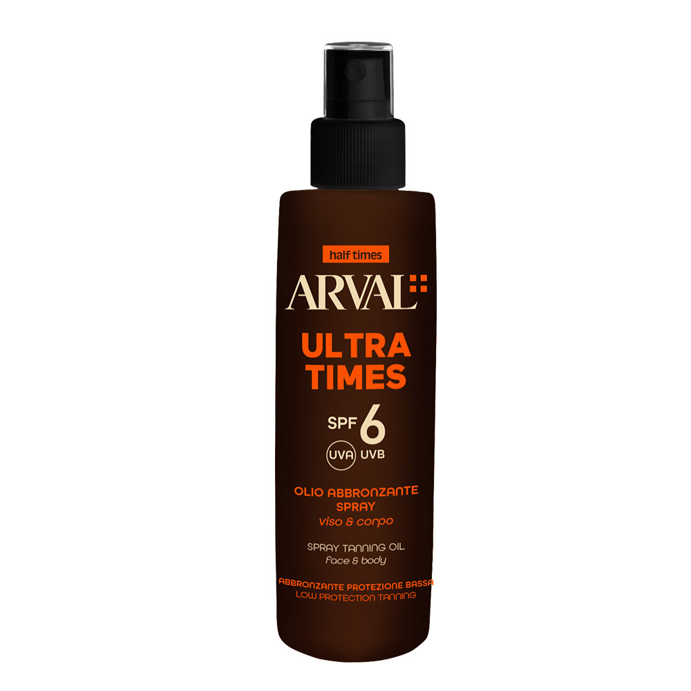 Ultra Times SPF6 - olio abbronzante spray viso e corpo, Marrone, large image number 0
