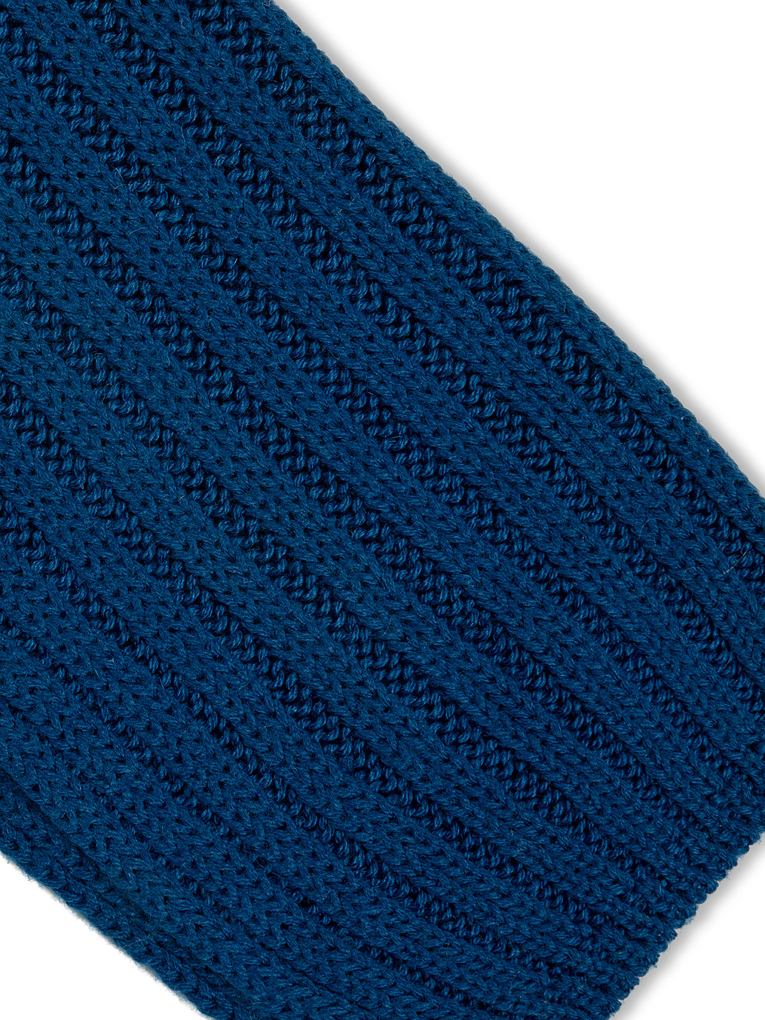Sciarpa a coste in lana, Blu royal, large image number 1