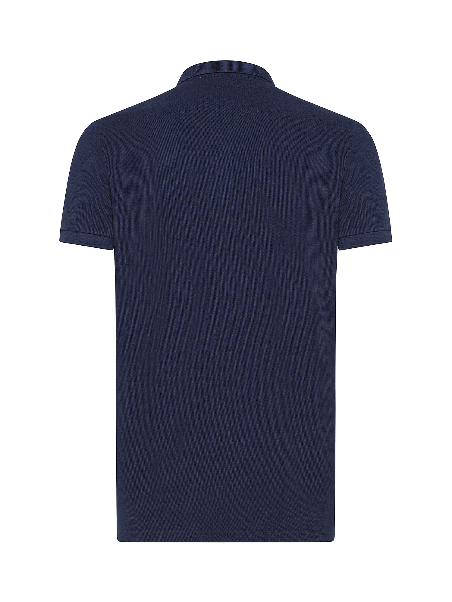 Superdry - Cotton piqué polo shirt with logo, Blue, large image number 1
