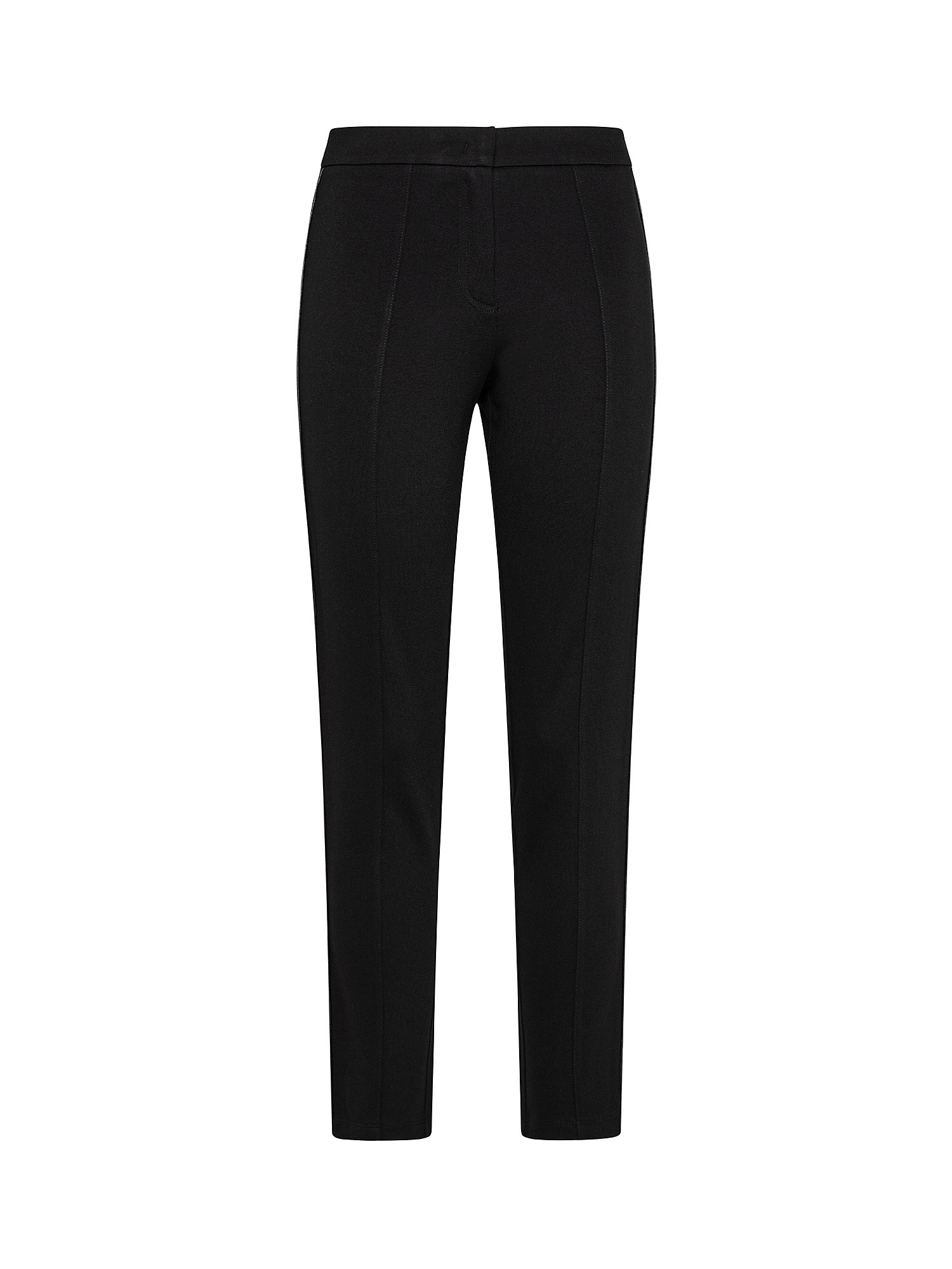 Tapered leg trousers, Black, large image number 0