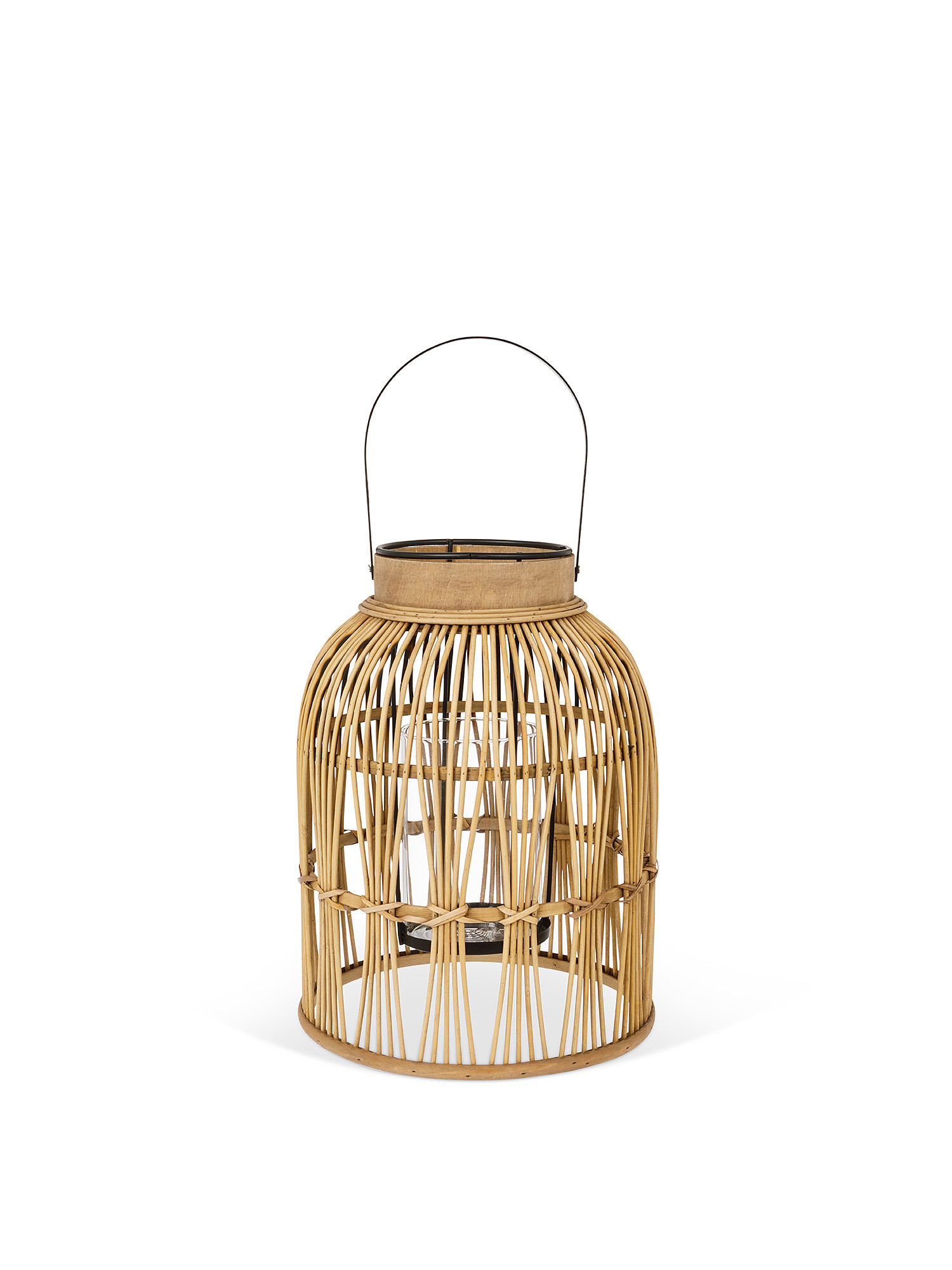 Lanterna in bamboo, Beige chiaro, large image number 0