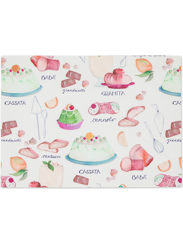 Dessert print PVC placemat