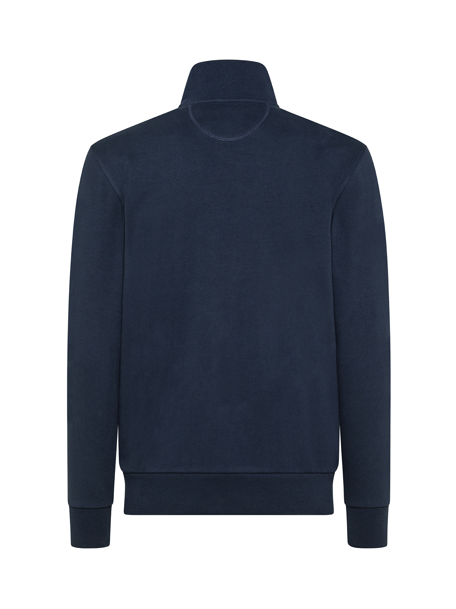 Long-sleeved sweatshirt in pure cotton comfort fit, Dark Blue, large image number 2